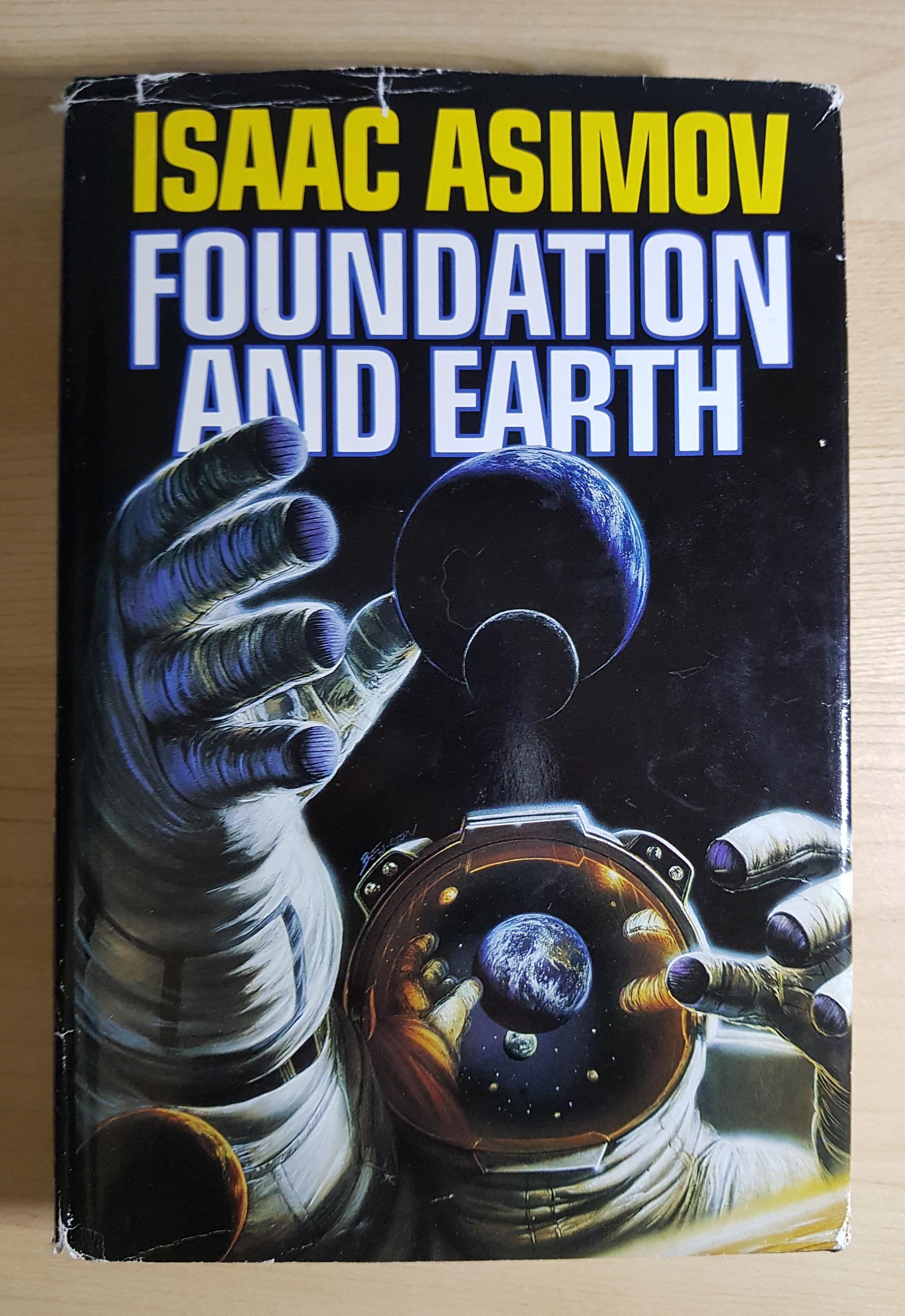 'Foundation and Earth' by Isaac Asimov. Cover art by Bob Eggleton, c