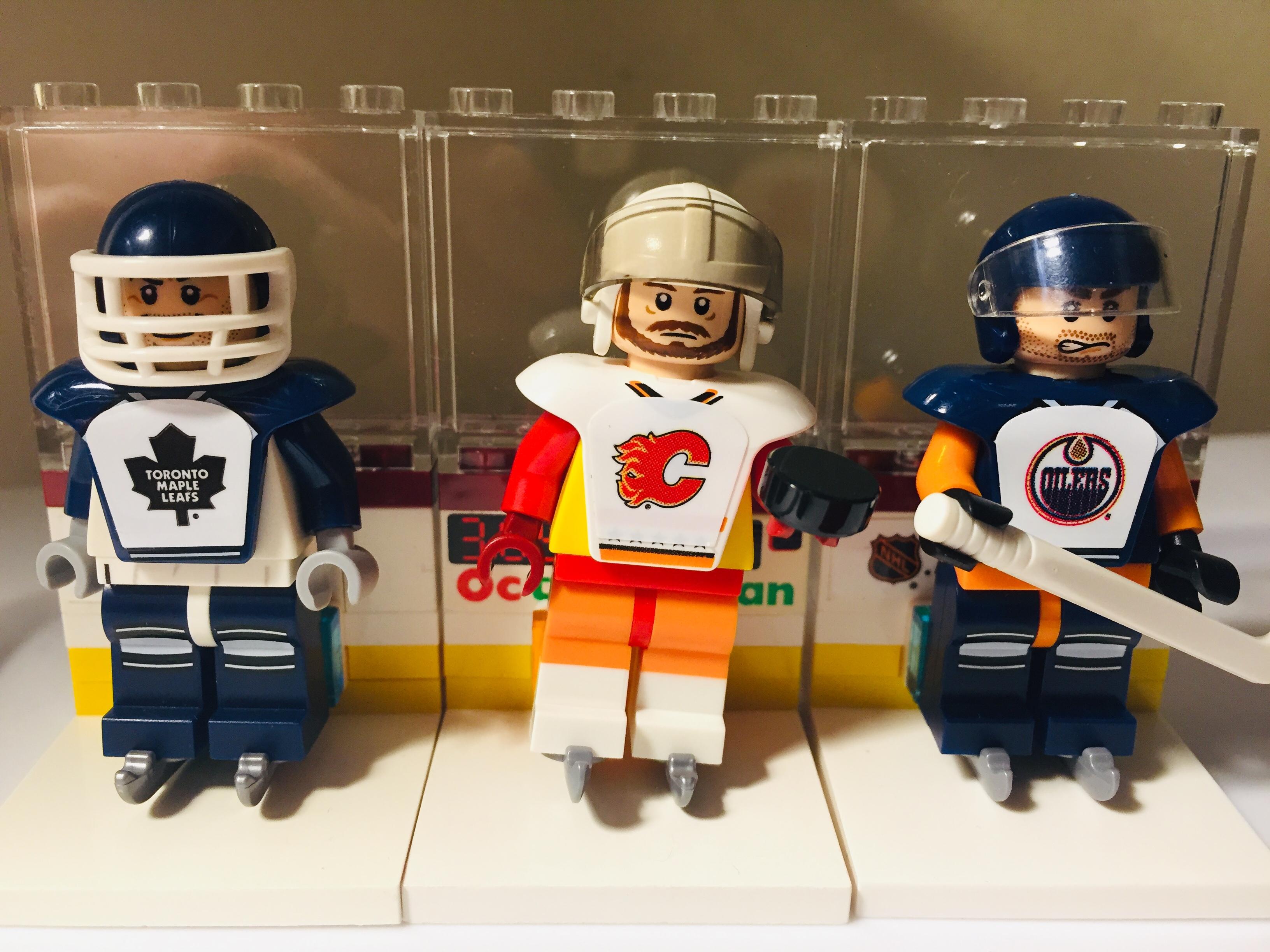 LEGO NHL hockey players & Rink displays r/lego