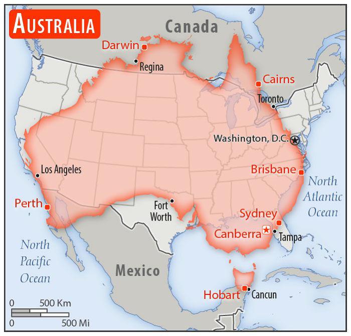 America Vs Australia Map Fight Australia vs the US interestingasfuck