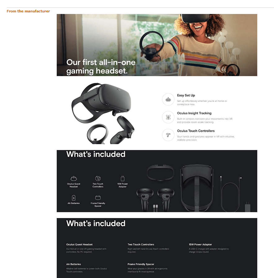 Were these images here yesterday? (Amazon US) r/OculusQuest