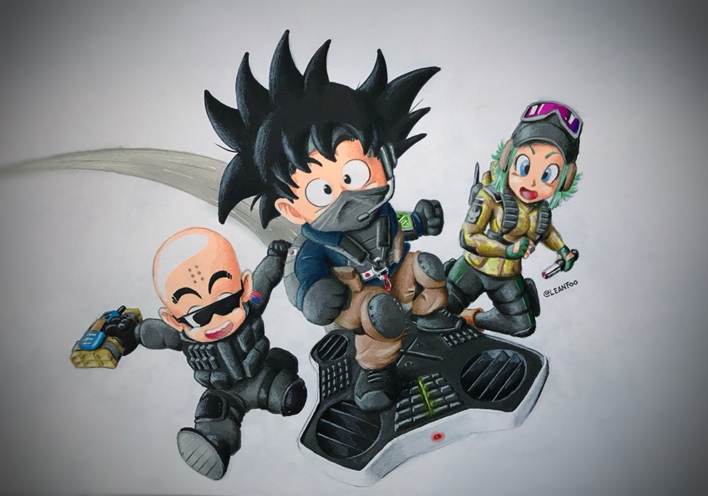 Amazing Rainbow Six Siege / Dragonball crossover by u/LeanFoo r/dbz