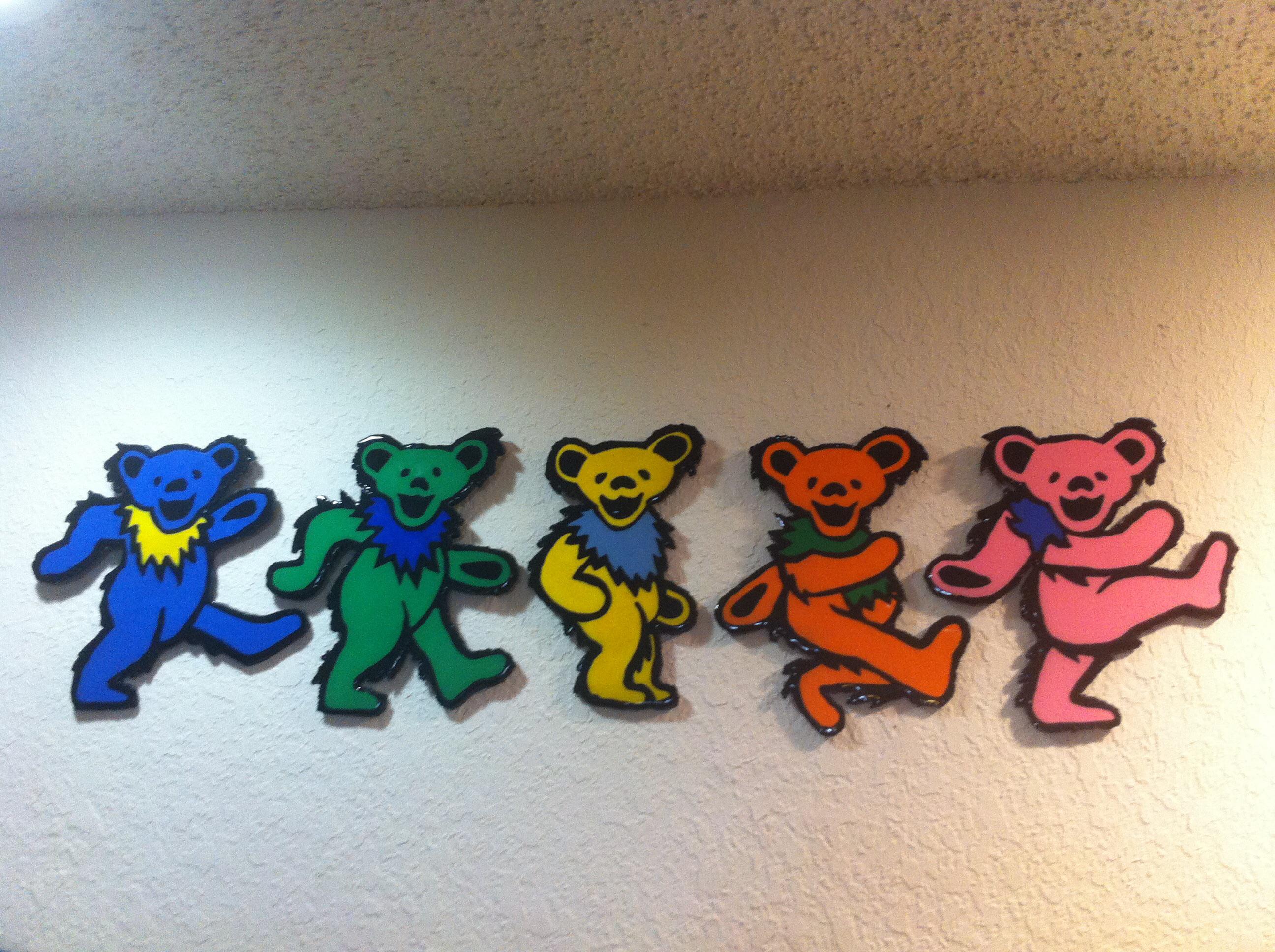 Foam board, acrylic paint and resin r/crafts