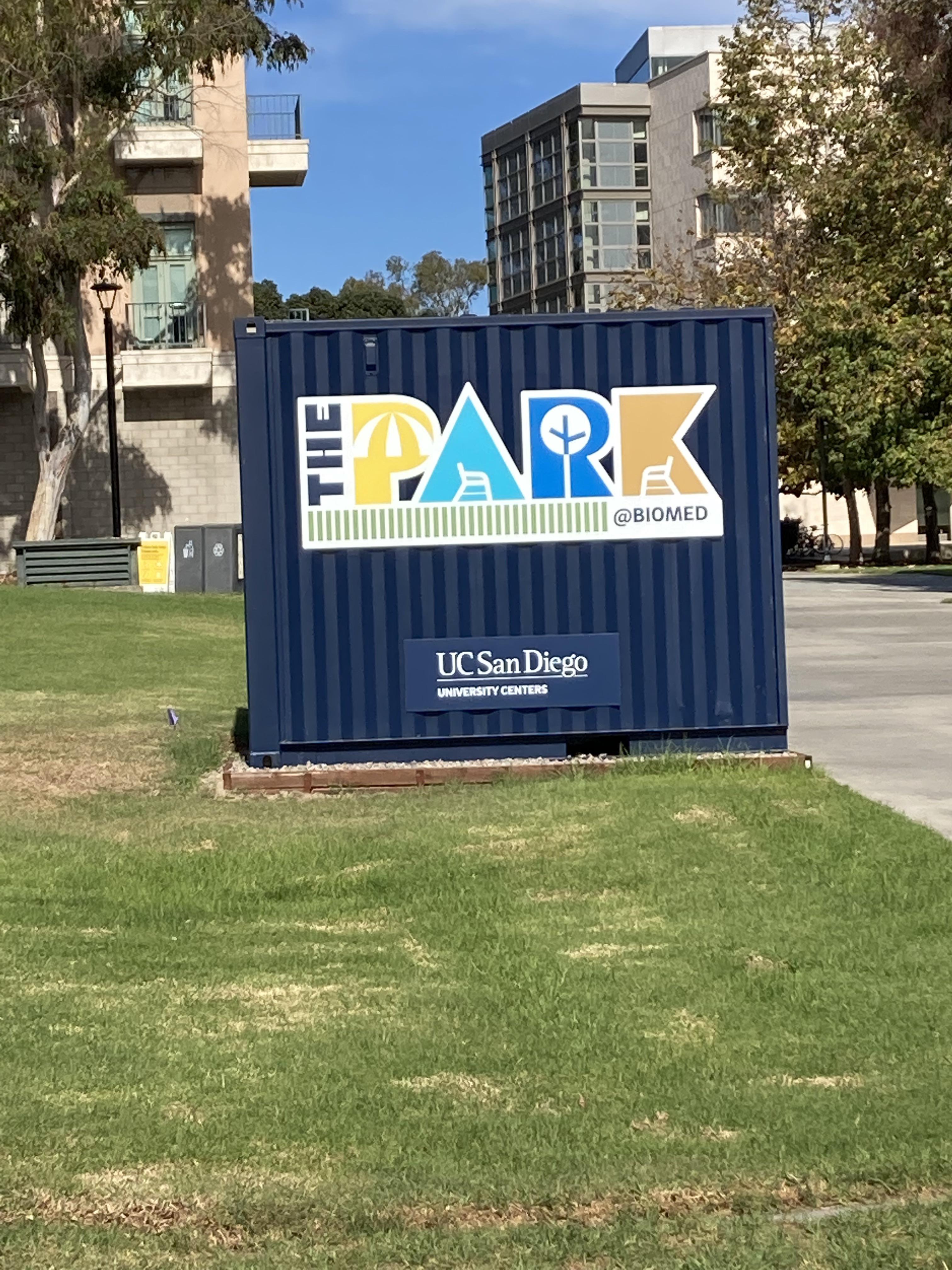 why are there just metal boxes saying THE PARK [wherever]? there's