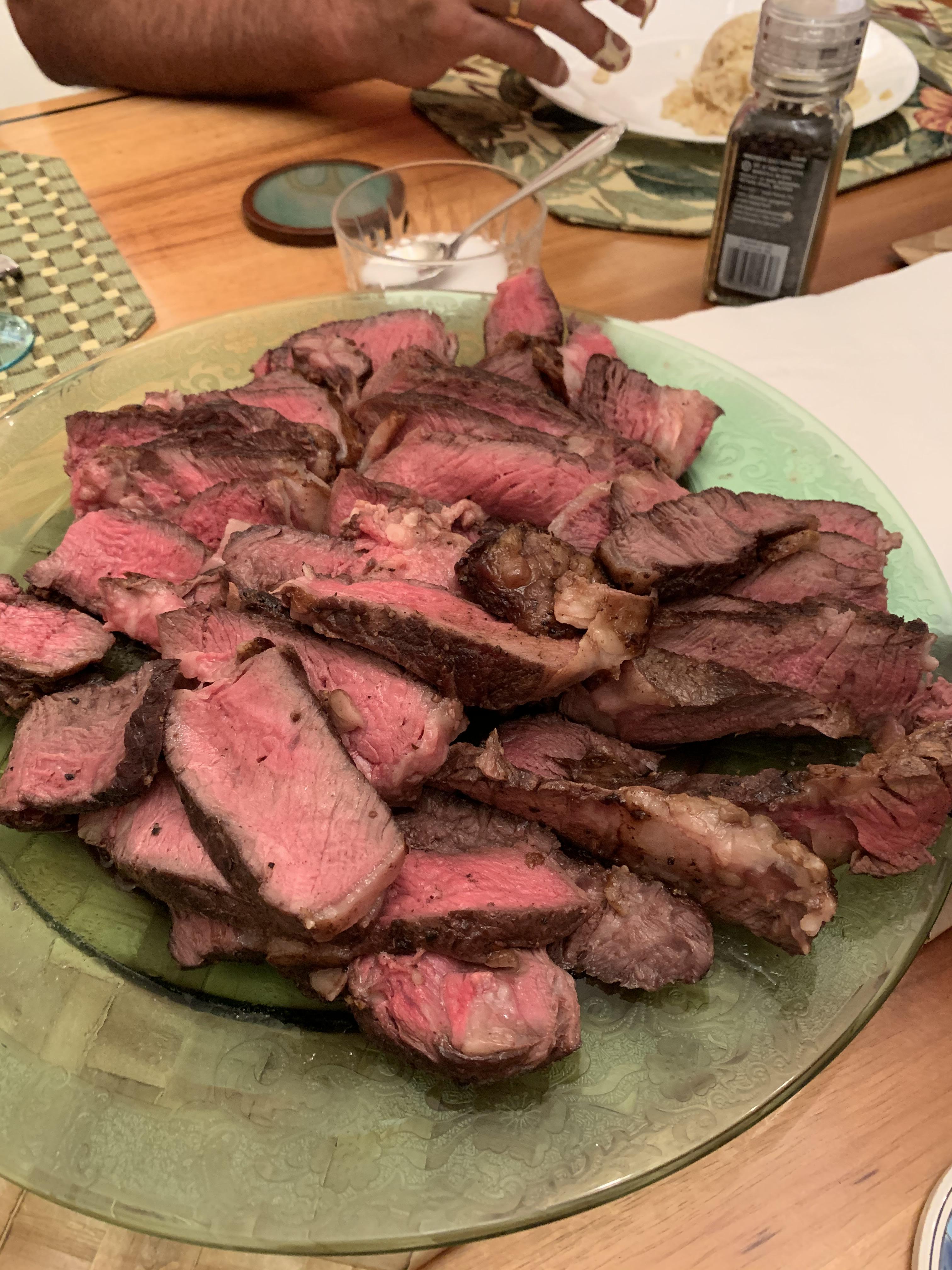 Local Hawaiian grassfed rib eye. Reverse seared. r/steak