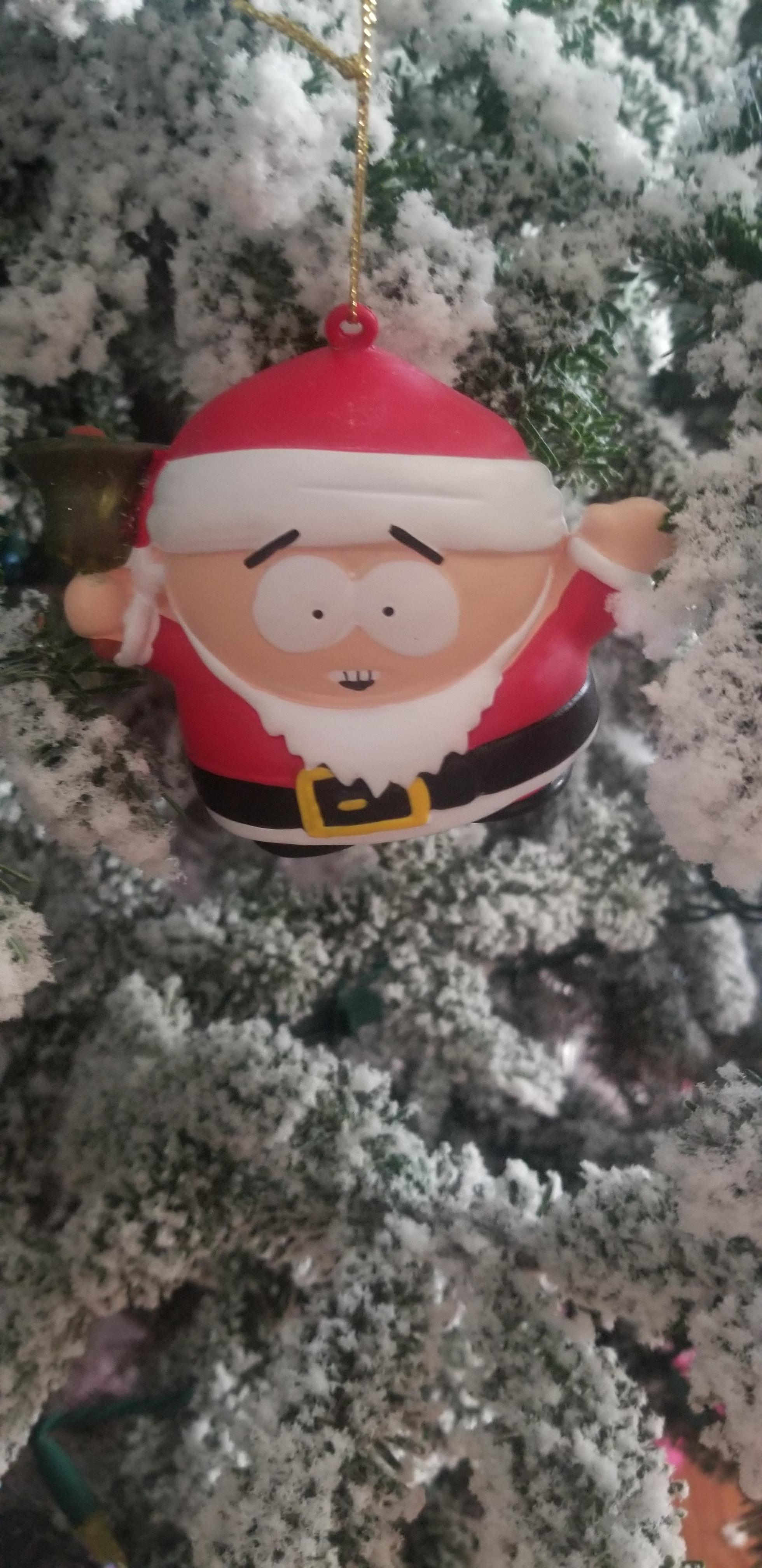 Cartman Christmas Carols Cartman hanging on our tree. southpark