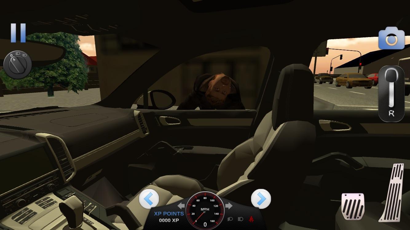 I downloaded this crappy driving game. Turns out to be quite the horror