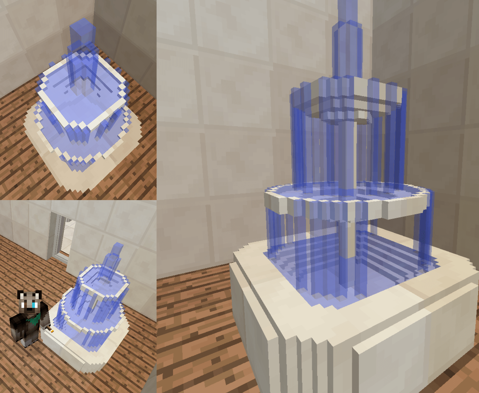 I made a little Chisels & Bits fountain! r/Minecraft