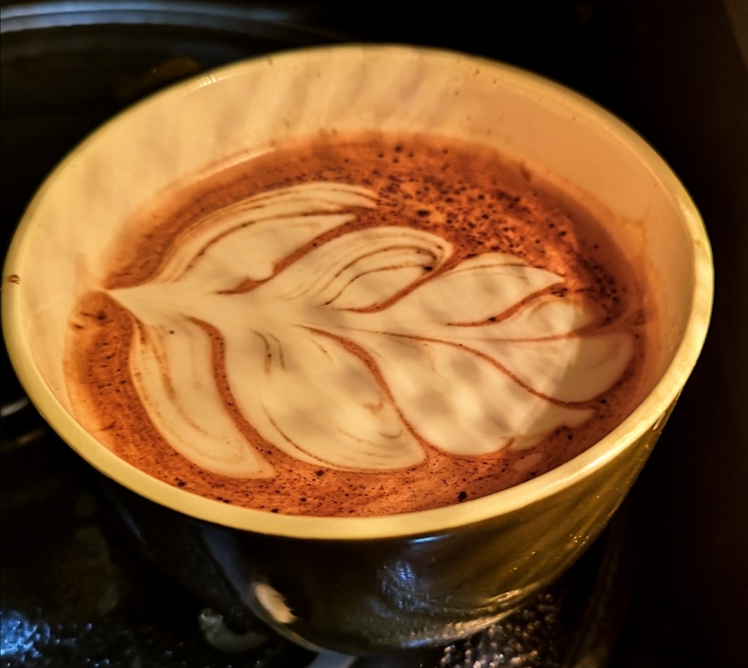 Tried some coco powder on instant coffee for practicing! r/latteart