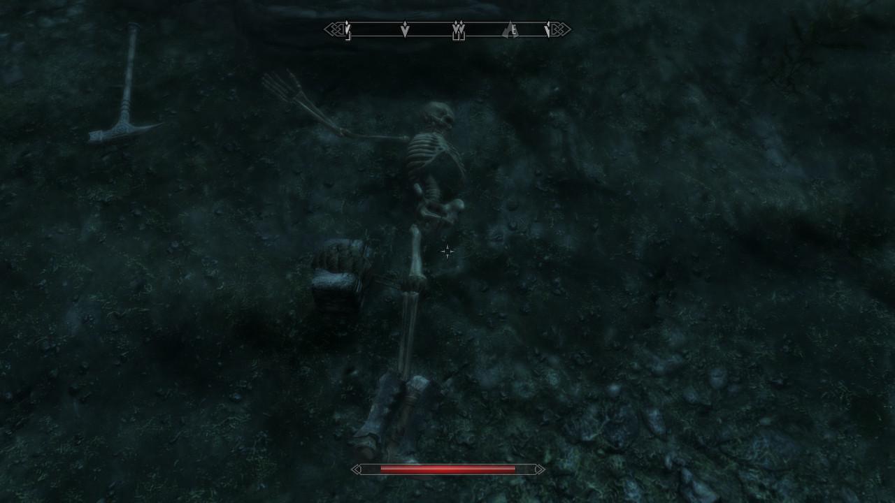 Found this fella at the bottom of the lake that Darkwater Pass opens