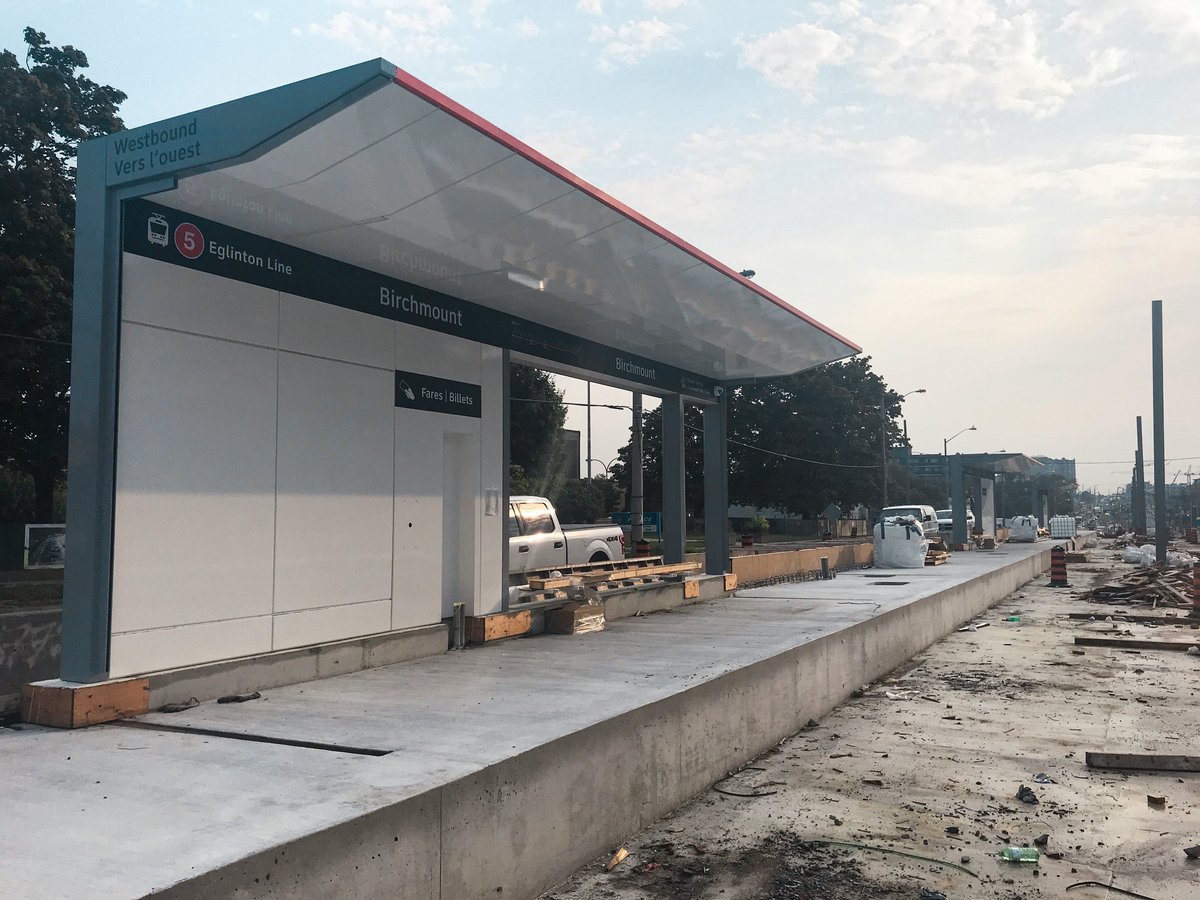 Birchmount Station Shelter Installation (Line 5 Eglinton) The Entire