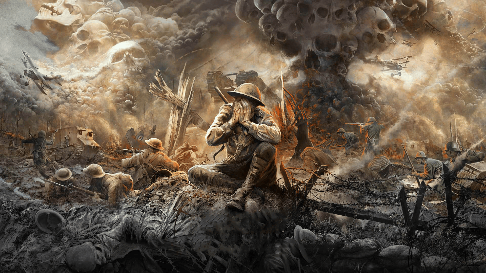 Album art for Sabaton's "The Great War" [1920x1080] wallpapers