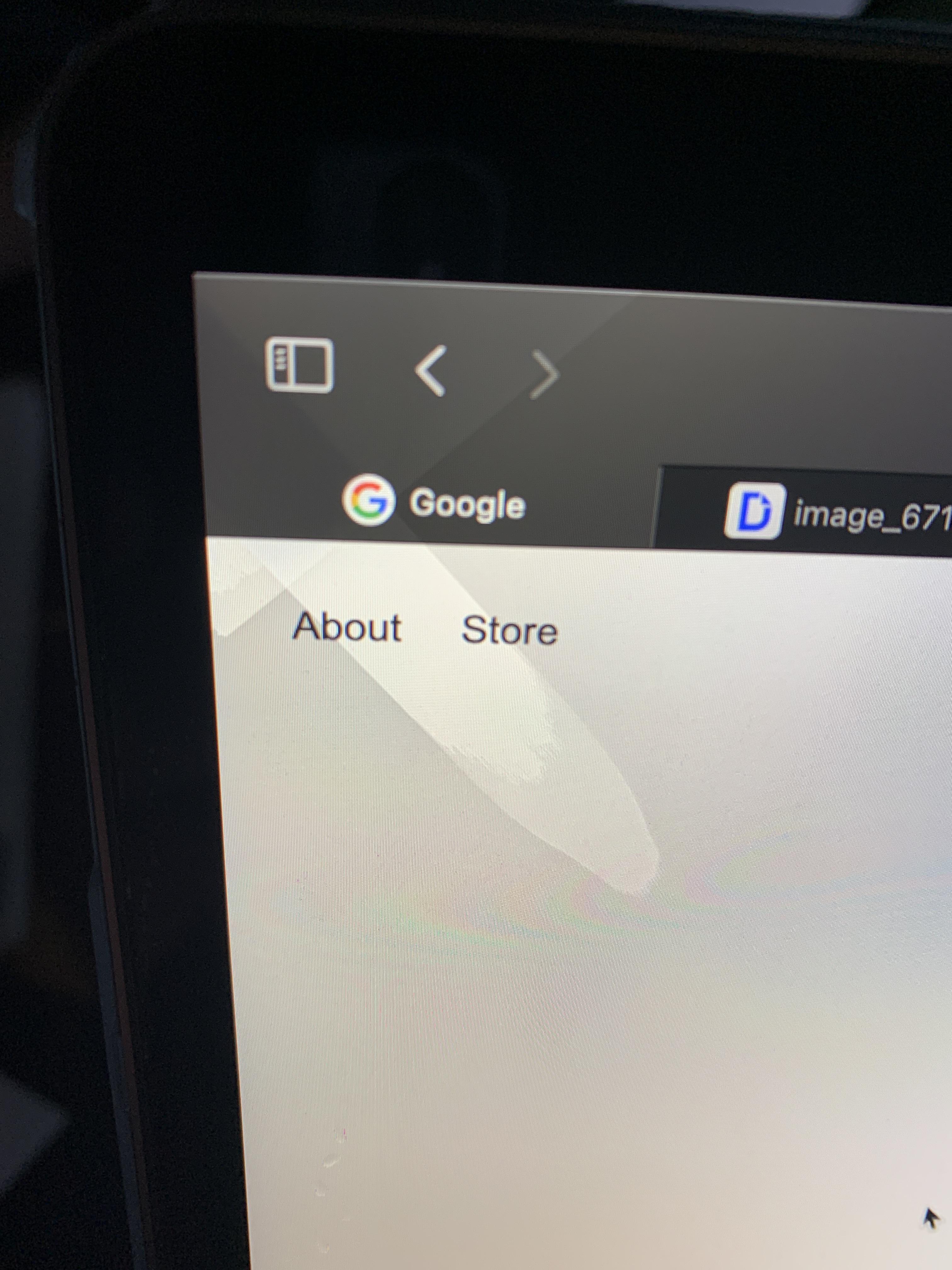 Alcohol damage on computer screen I clean my mac screen daily, for
