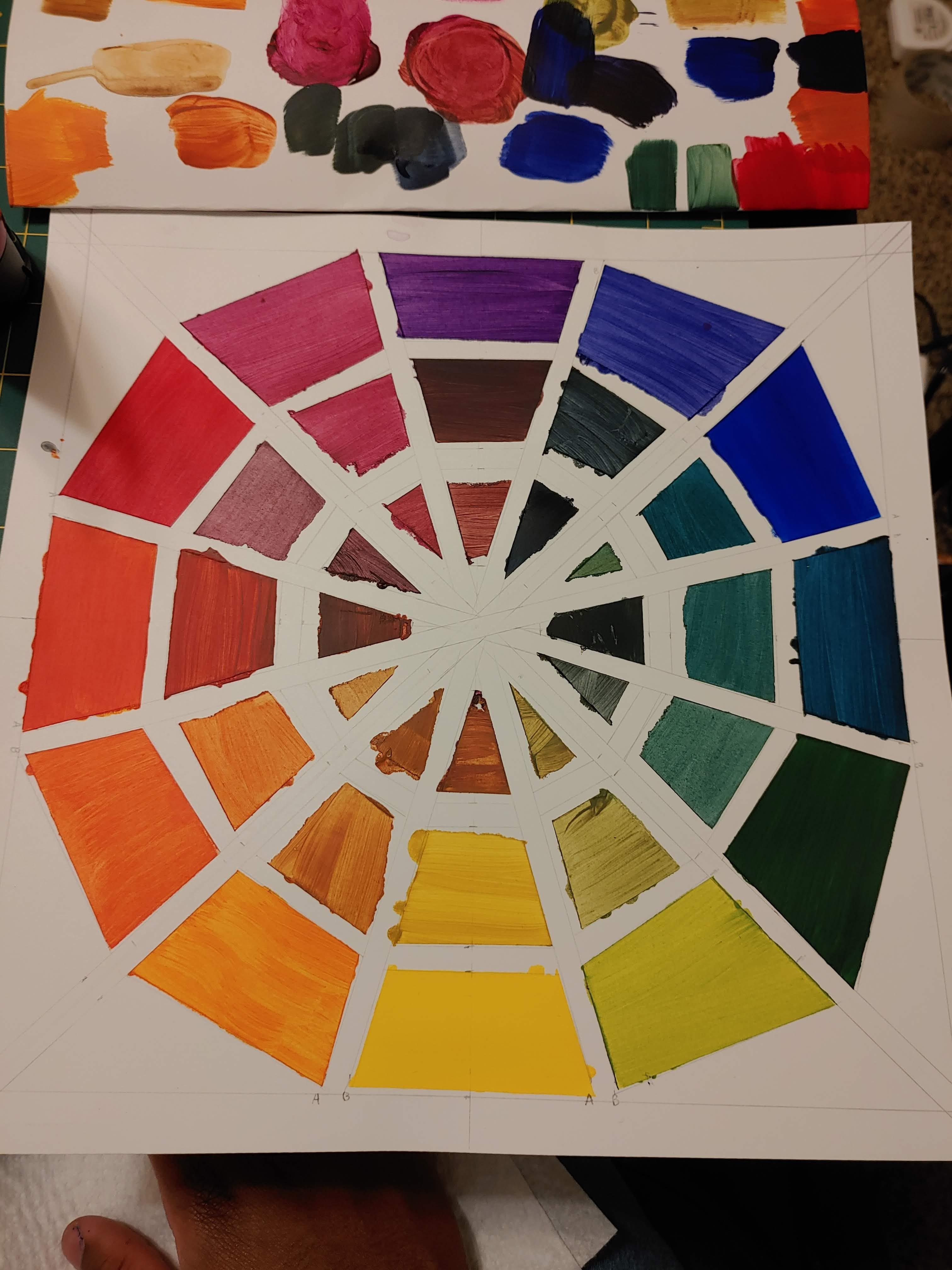 Color Wheel Paint Art