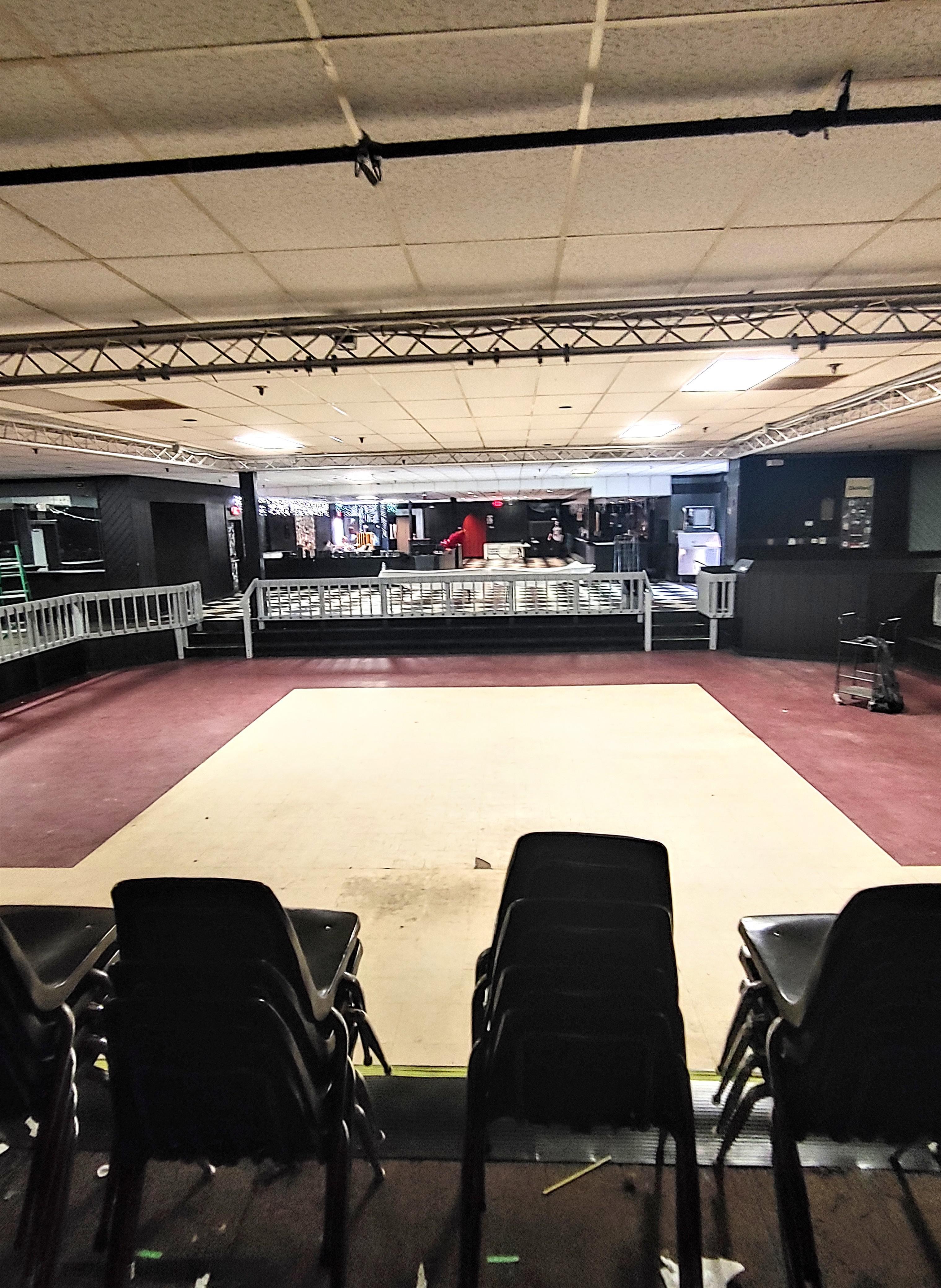 View from the Alrosa villa night club stage. Such a busy packed place