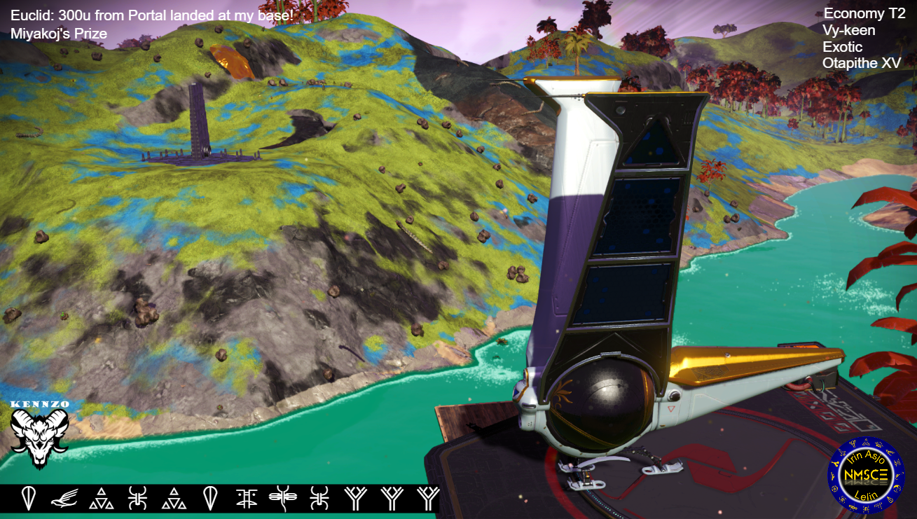 White Exotic VWing Guppy with clam shell thrusters just landed at my