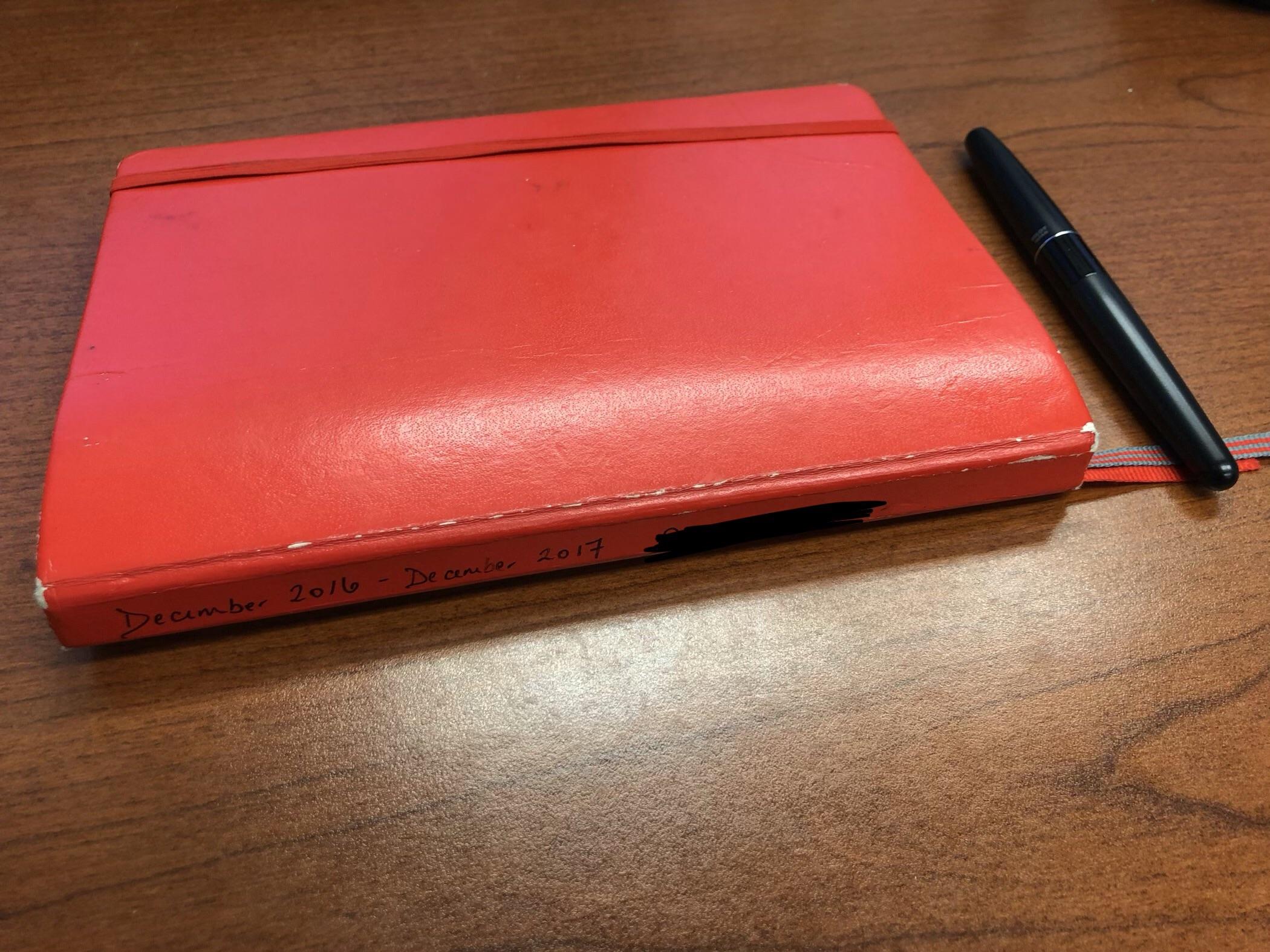 Just finished my first bullet journal. It made it almost one entire