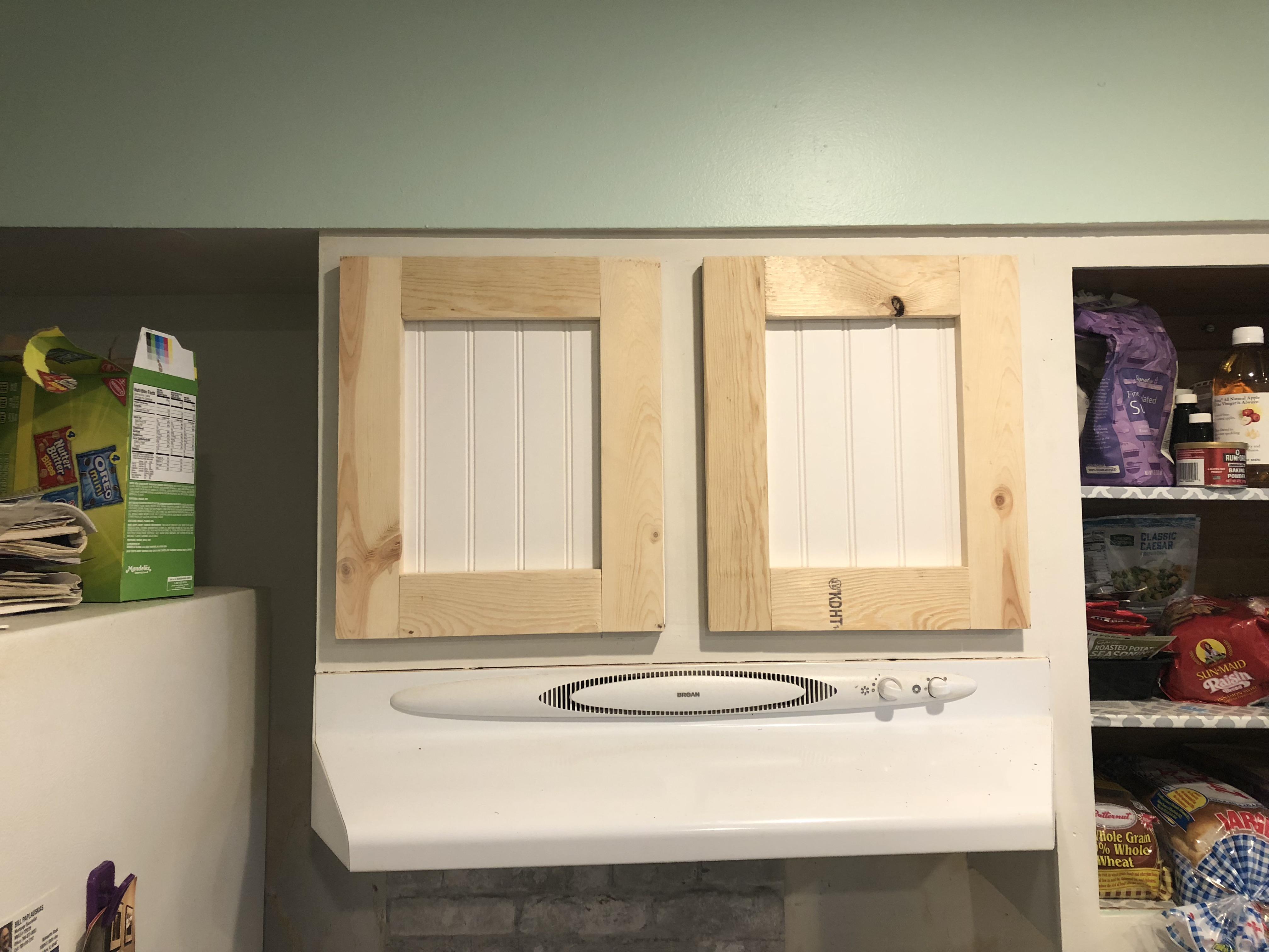 Trying to make doors because the old doors were in really bad