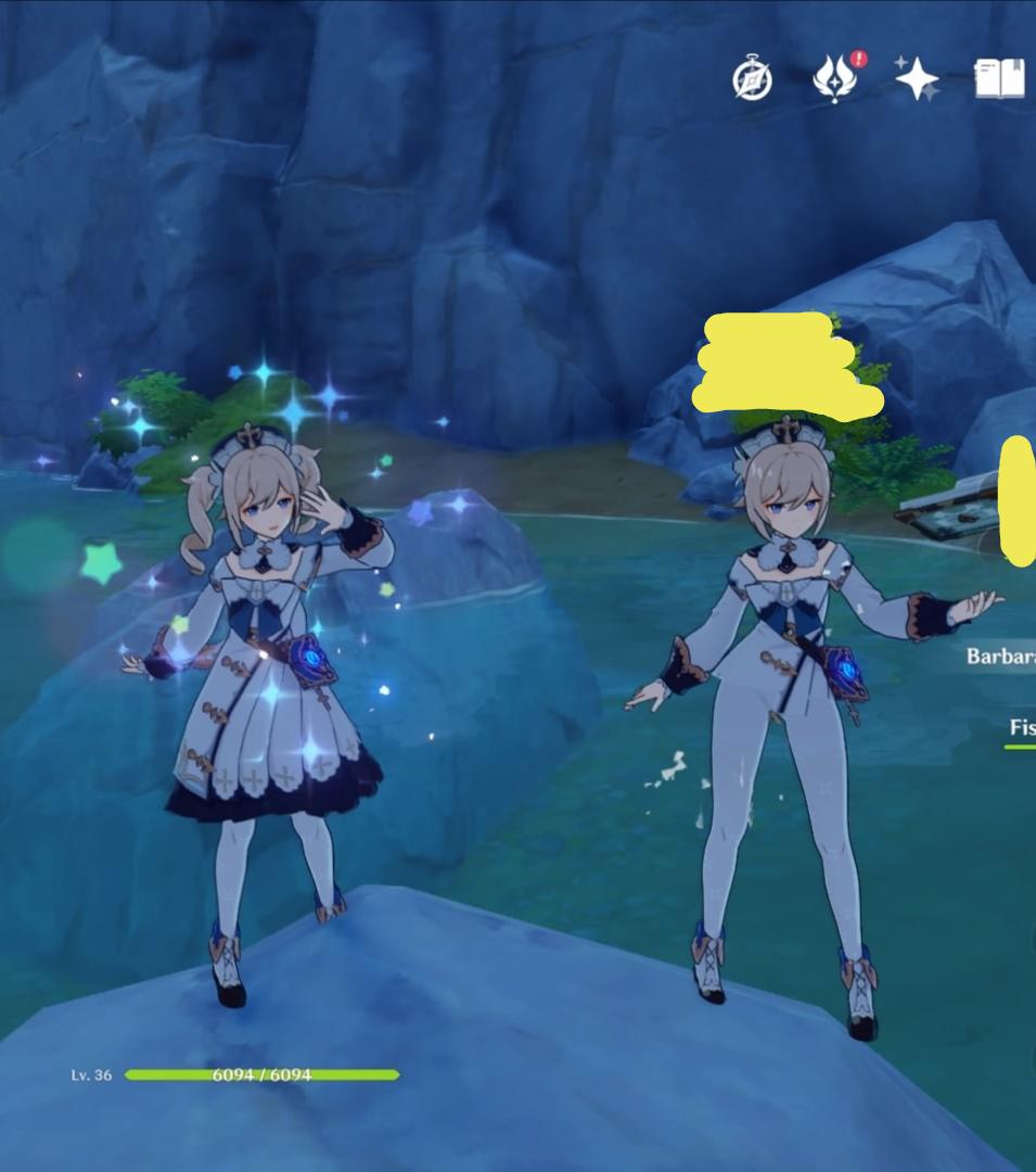 Barbara, what happened to your dress? Genshin_Impact