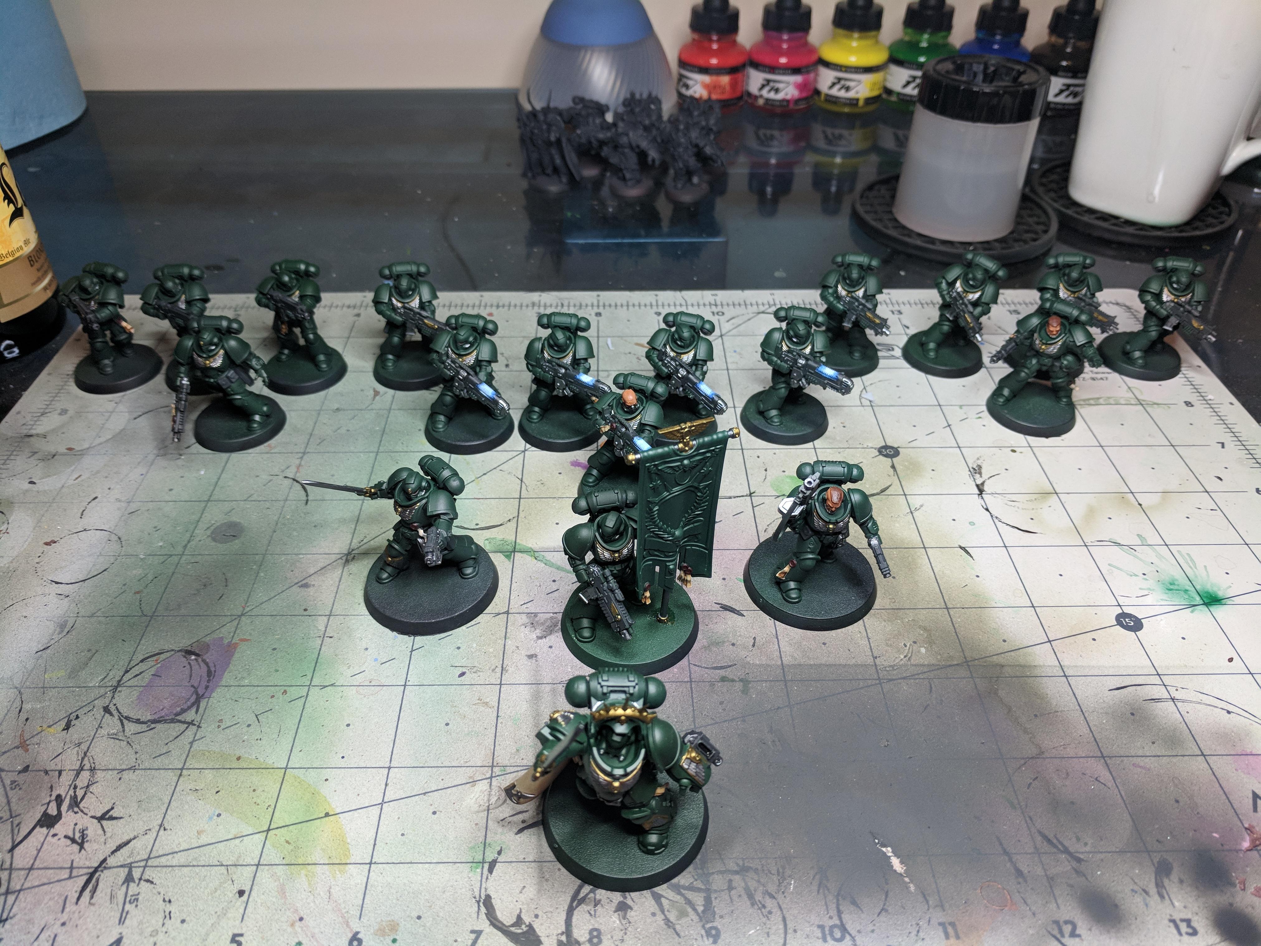 Wip dark angels green wing, c&c aic r/Warhammer40k