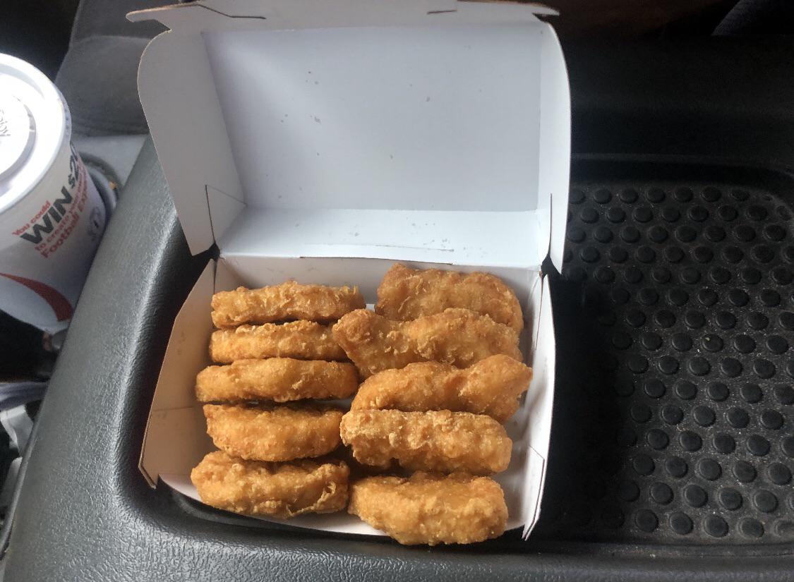 When you open a ten piece nugget and it’s perfectly stacked. Someone is