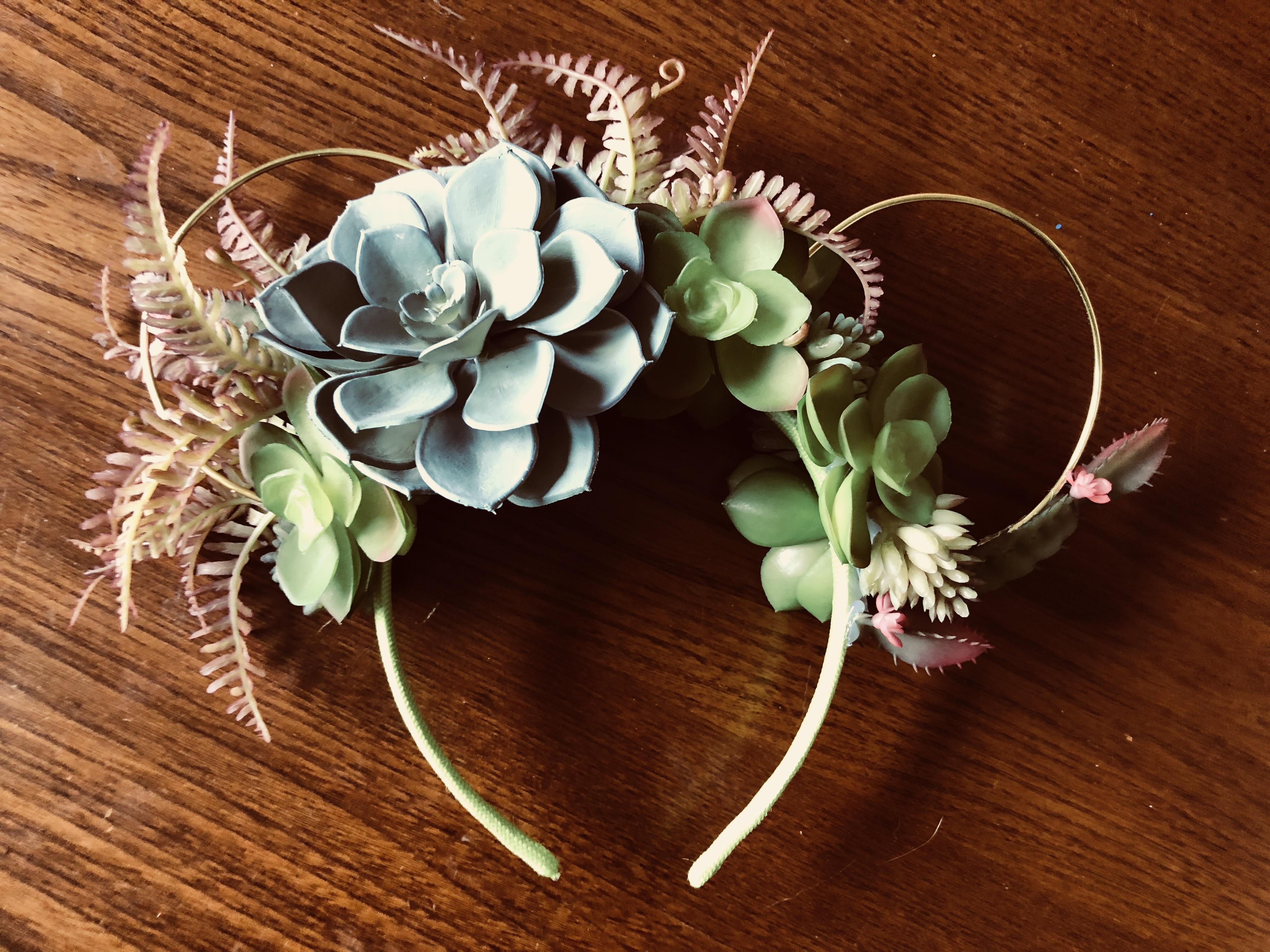 I made some Flower and Garden themed ears that are a little different
