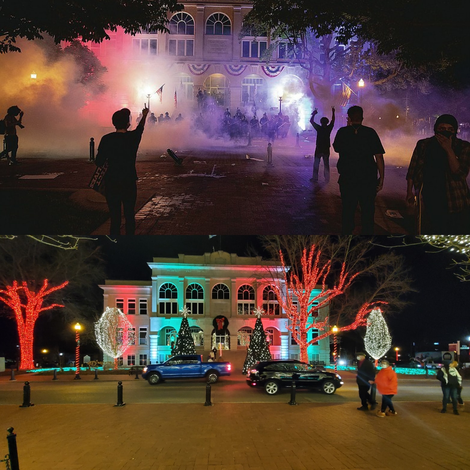 Bentonville town Square. Bentonville, AR. June 1st 2020 December 25th