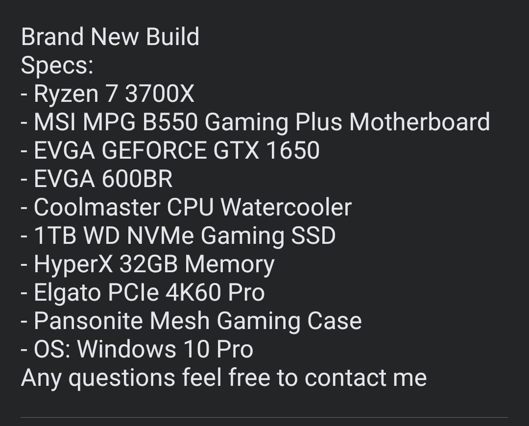 Are these good specs for a streaming pc? r/GamingPCBuildHelp