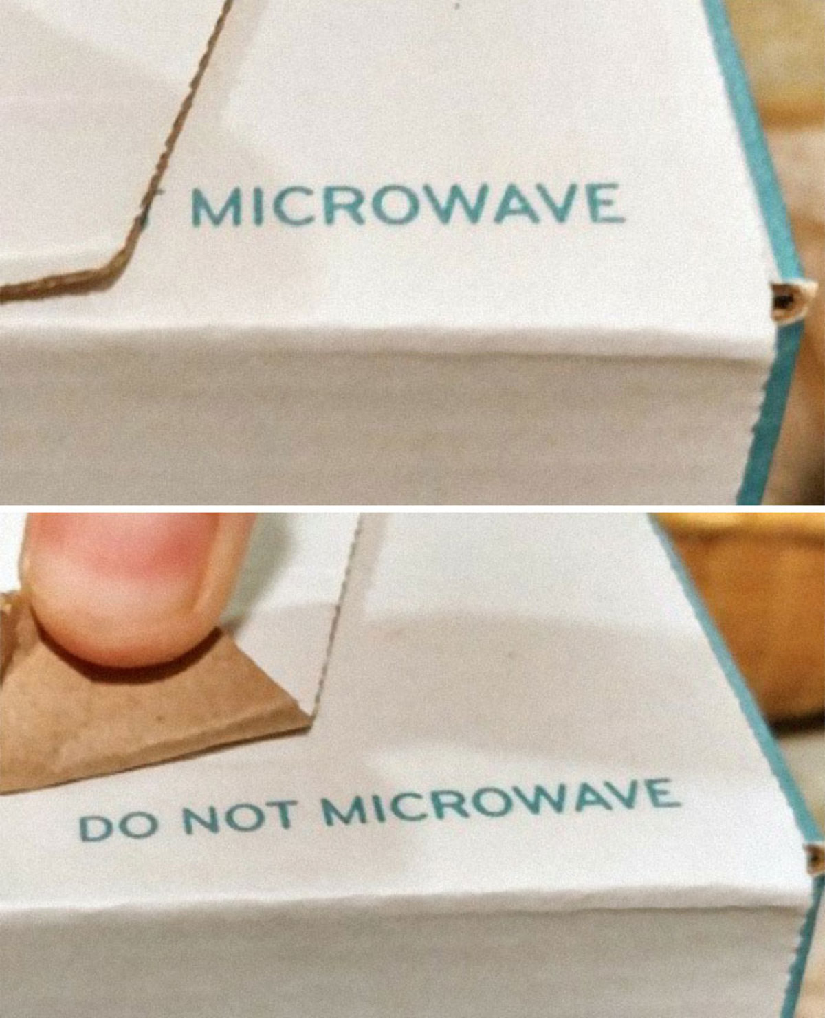 What do you mean you already microwaved it!? r/CrappyDesign