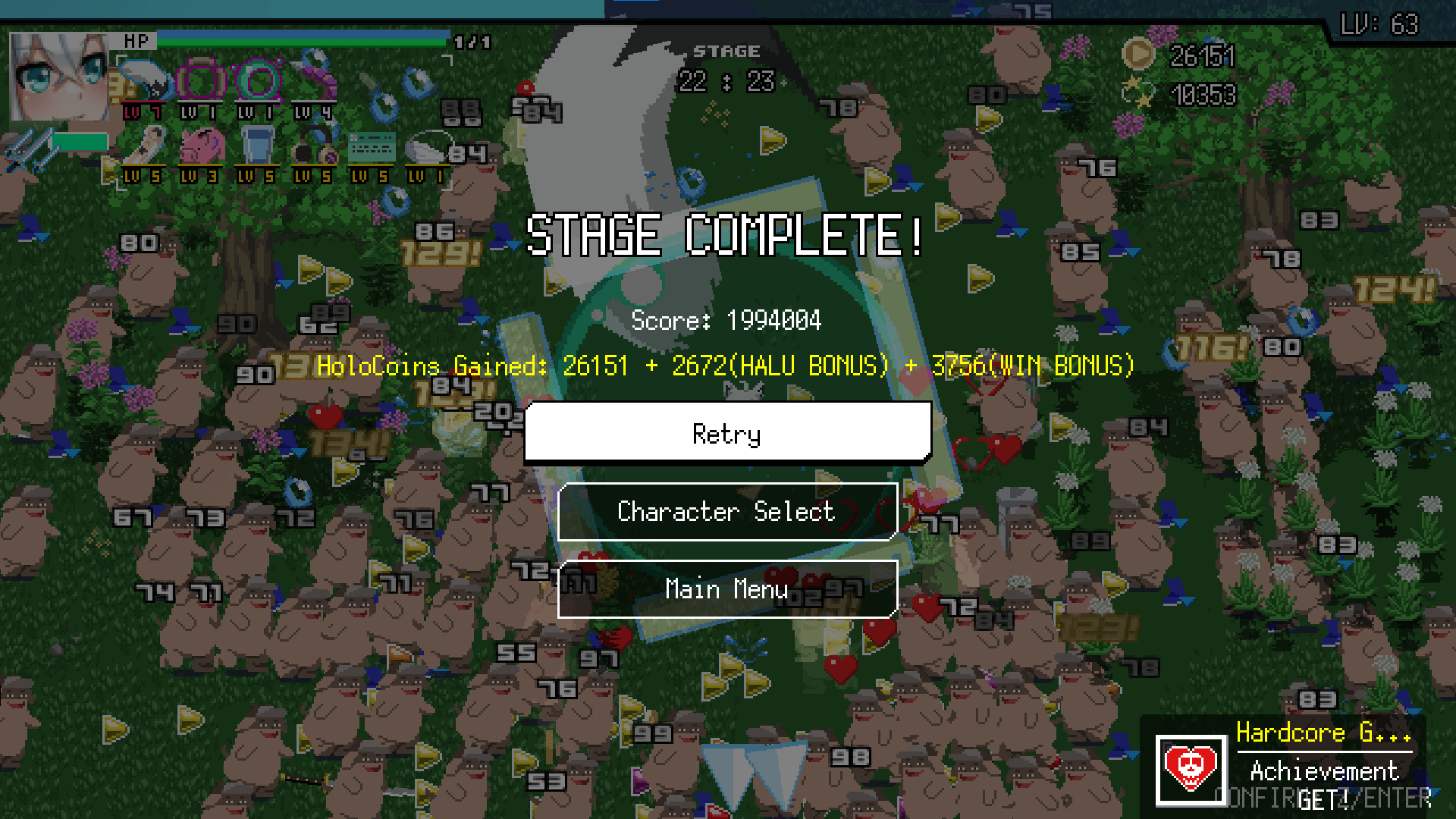 Proof that you can do anything in stage 1 Hardcore, No Special, HALU5