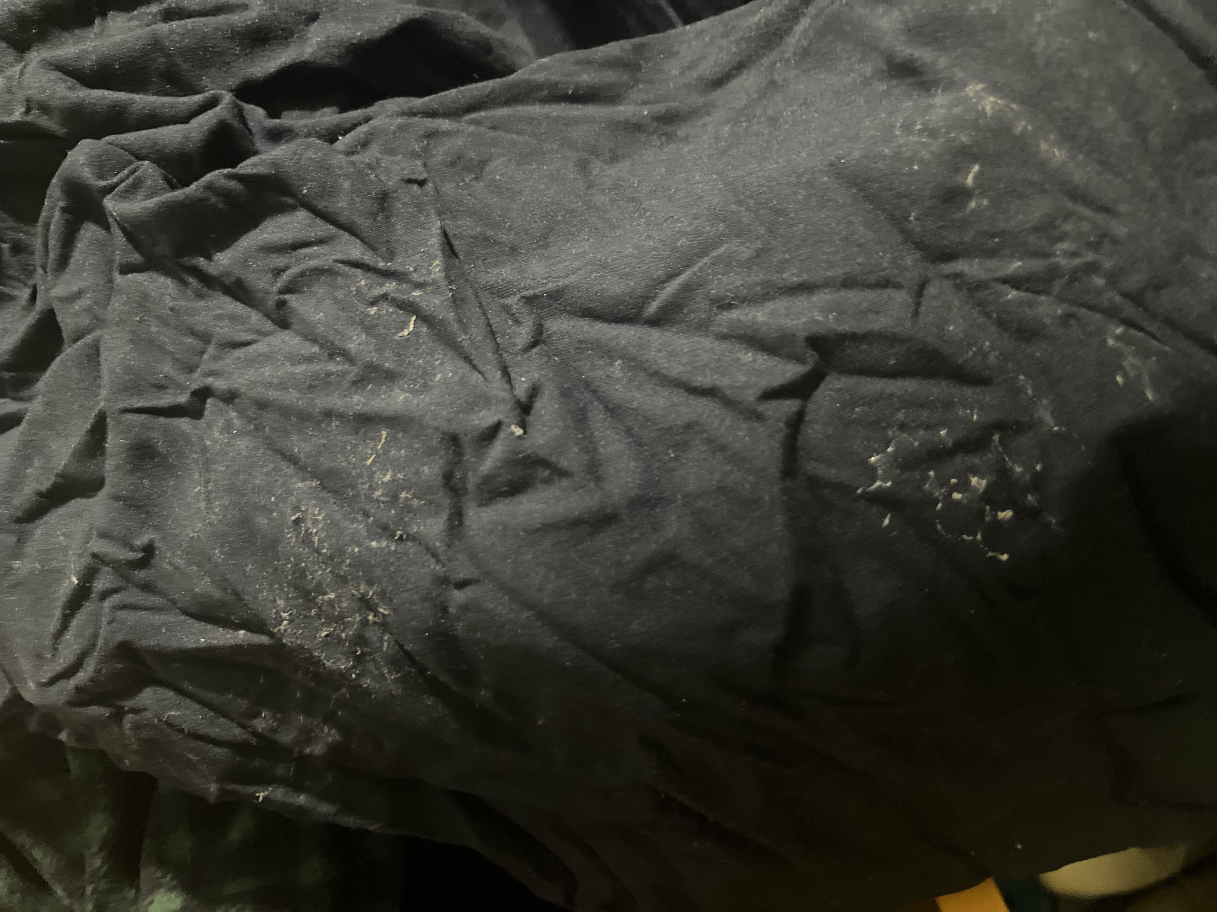 What is this white residue on my blanket? r/laundry