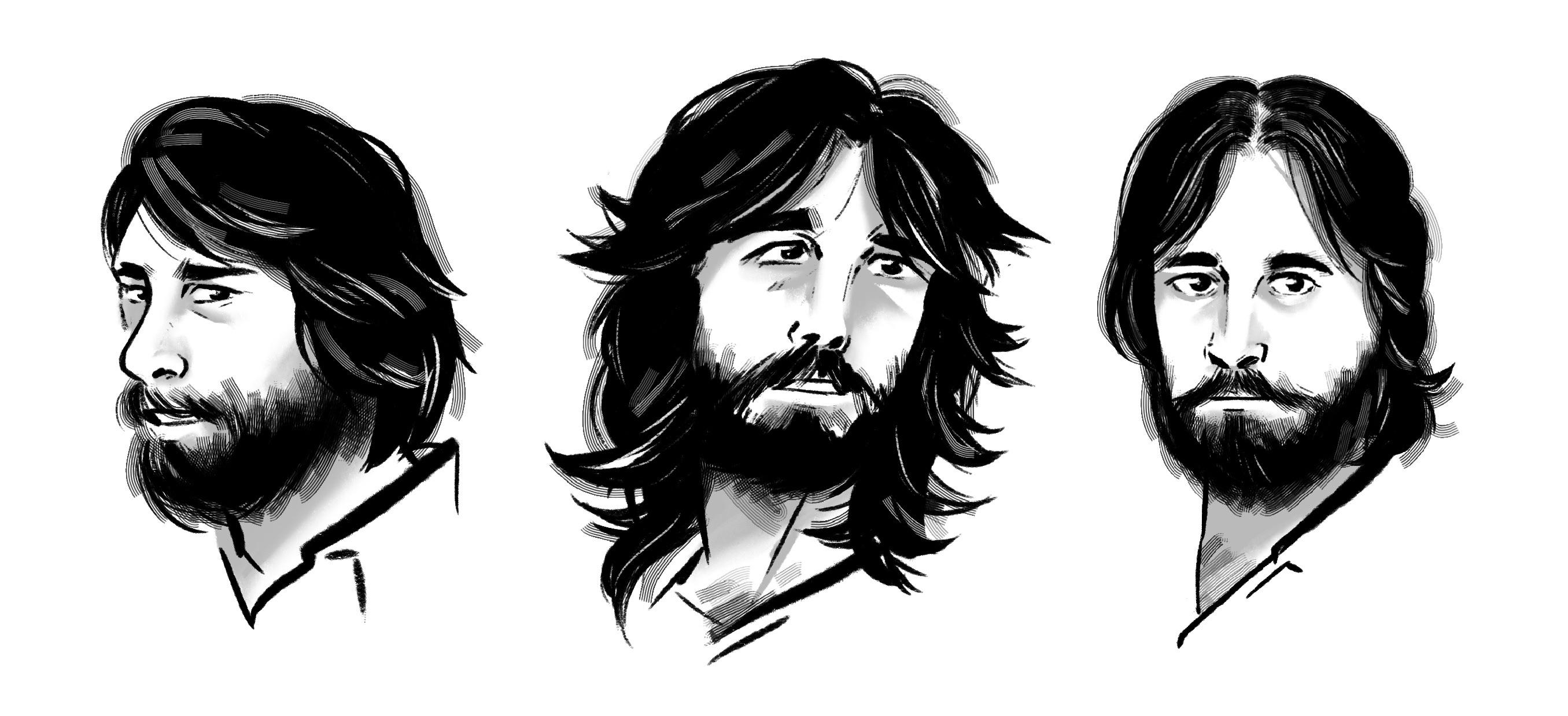 Some doodles of the Wilson brothers r/thebeachboys
