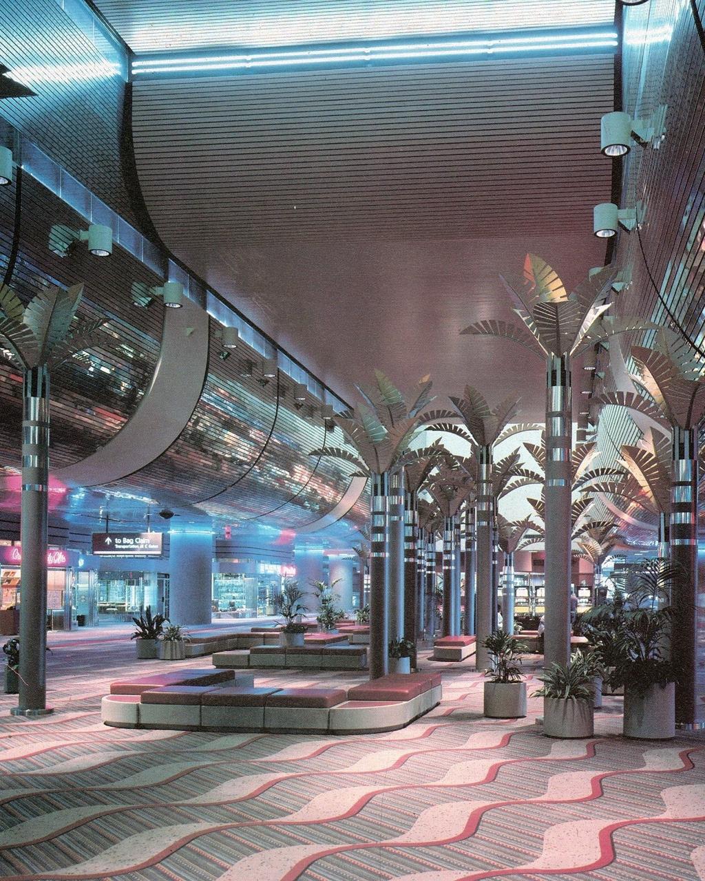 McCarran Airport in Las Vegas in the 80s VaporwaveAesthetics