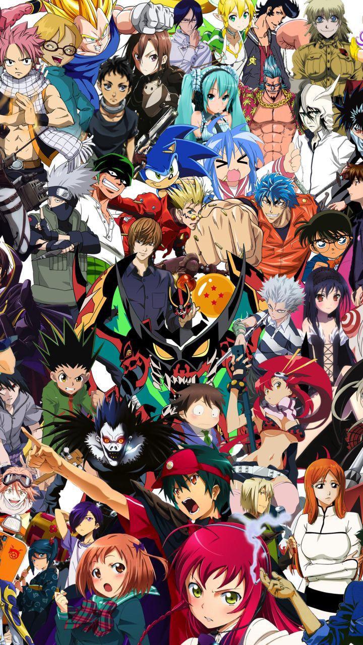 Anime mashup wallpaper r/iphonewallpapers