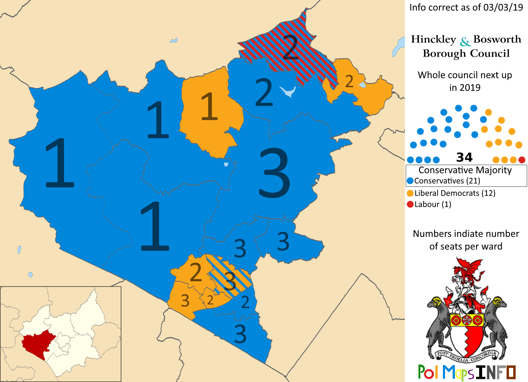 Hinckley and Bosworth Borough Council, Leicestershire, East Midlands
