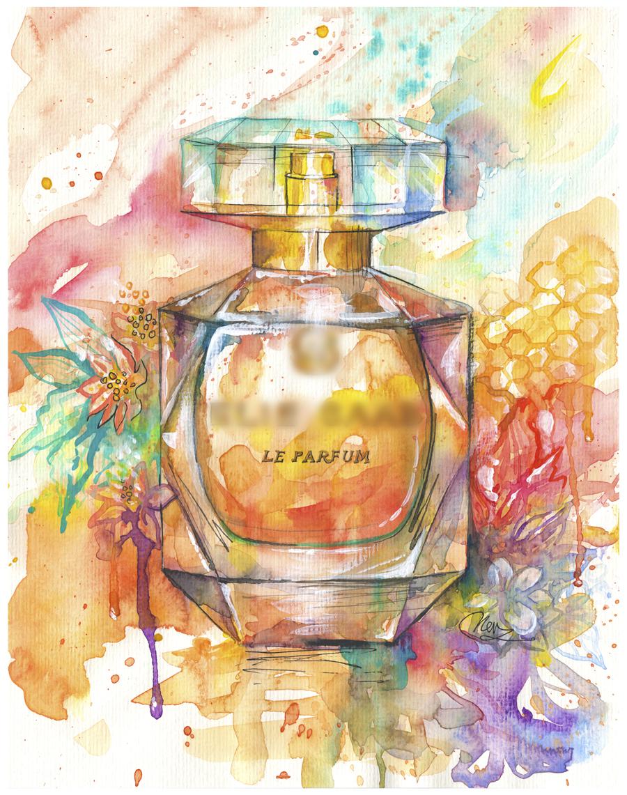 I love painting perfume bottles along with their notes. I hope you guys
