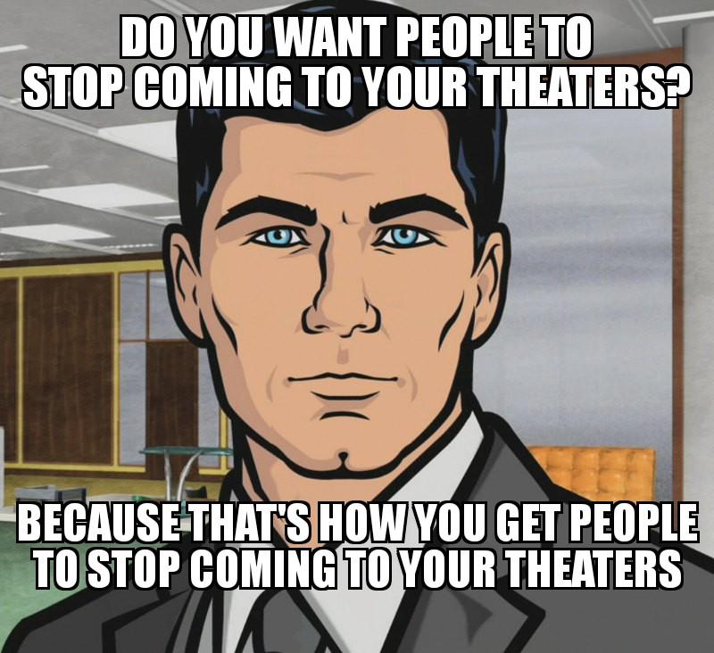 Regarding Cinemark's new bag policy...