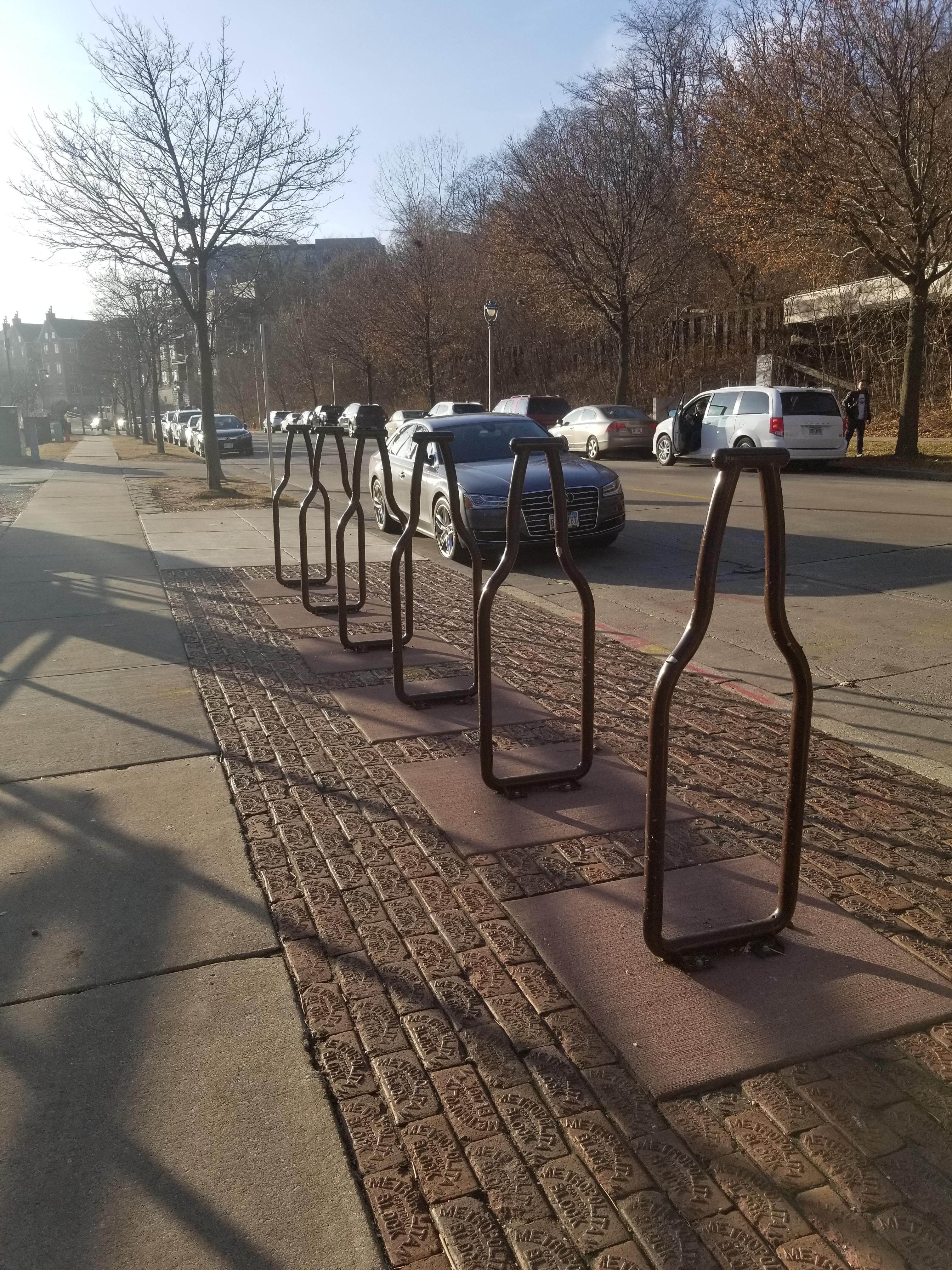 The brewery I'm at has beers as a bike rack r/mildlyinteresting