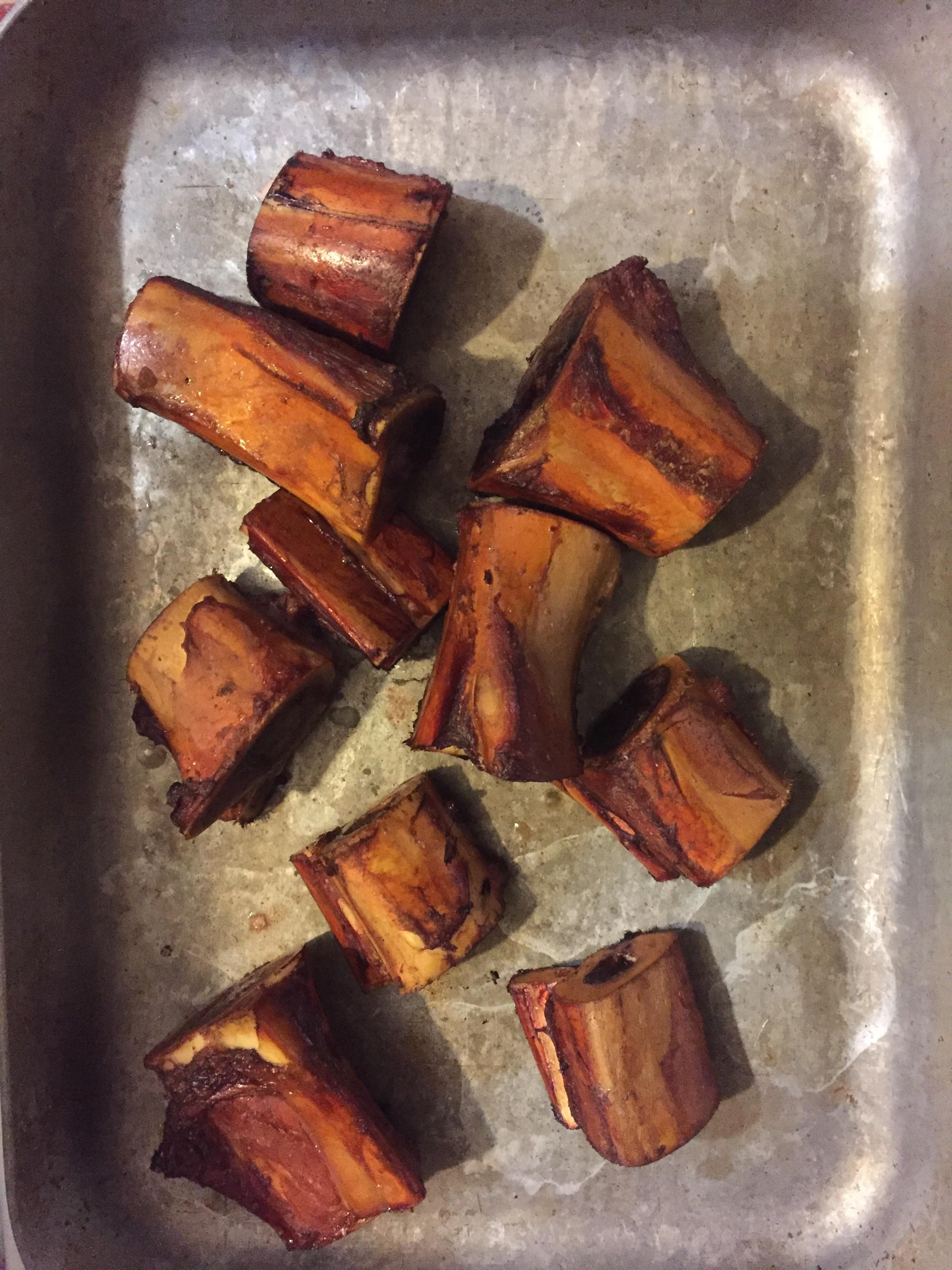 Smoked some beef soup bones for the dogs while doing ribs. 2.00 for