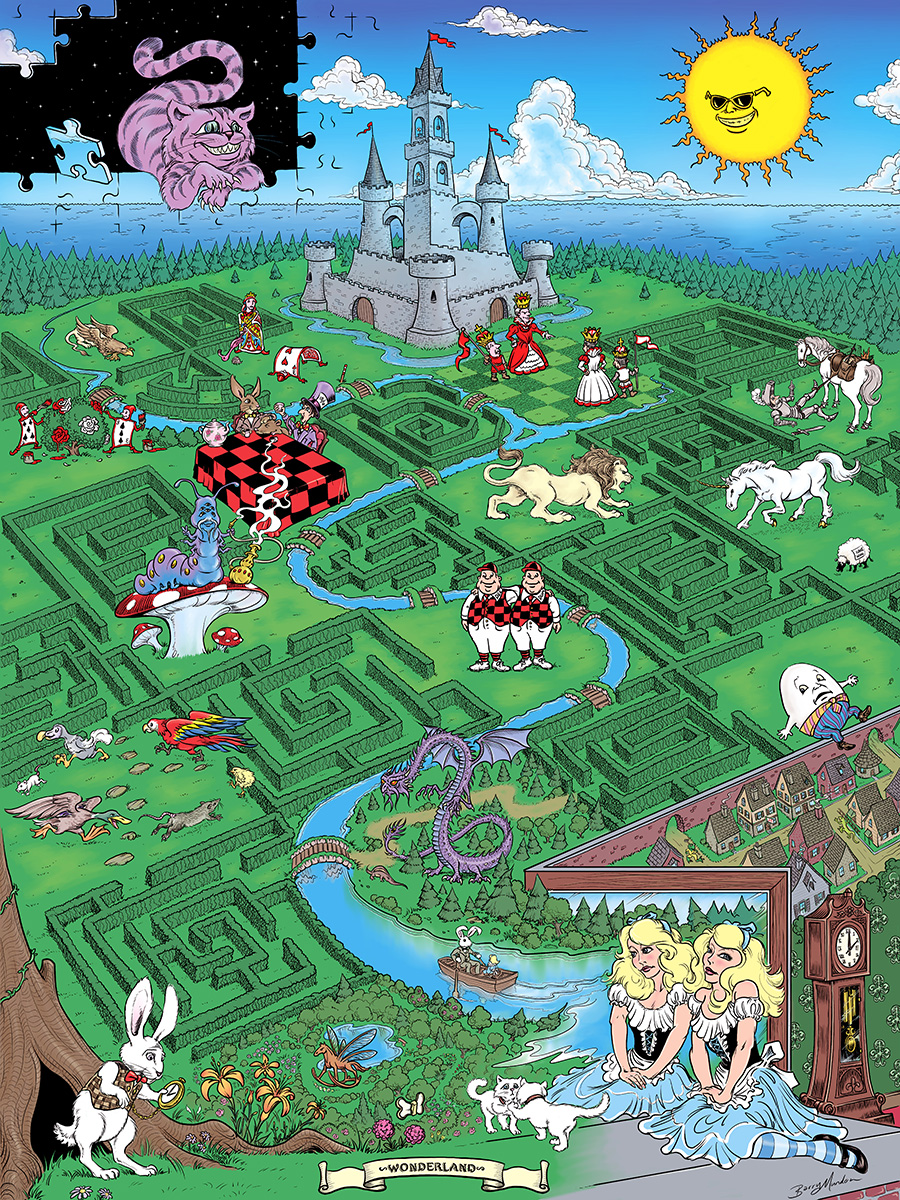Alice Wonderland Map
