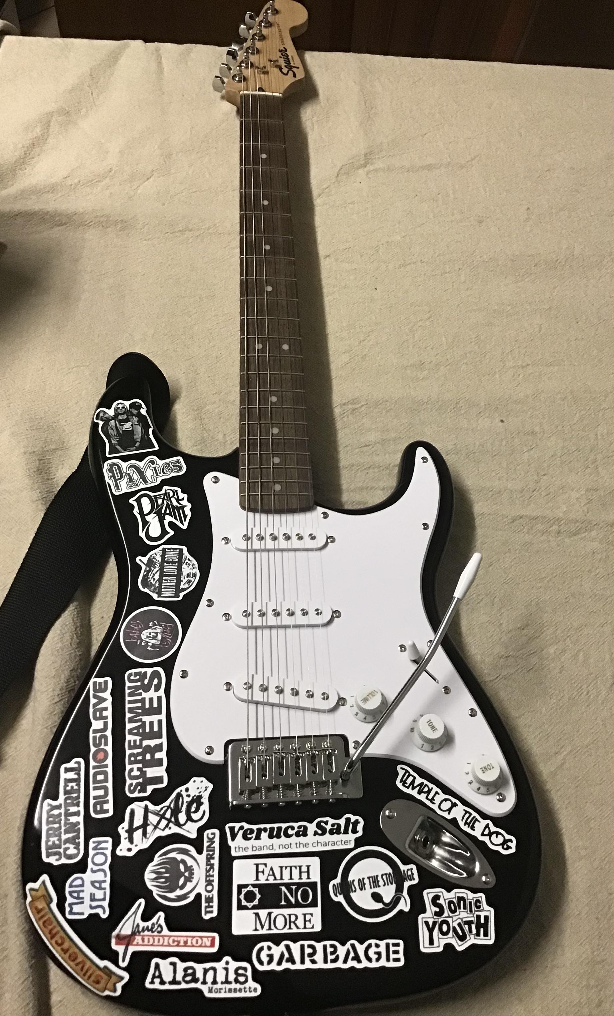 What do you think of my guitar stickers? Would’ve added more but they