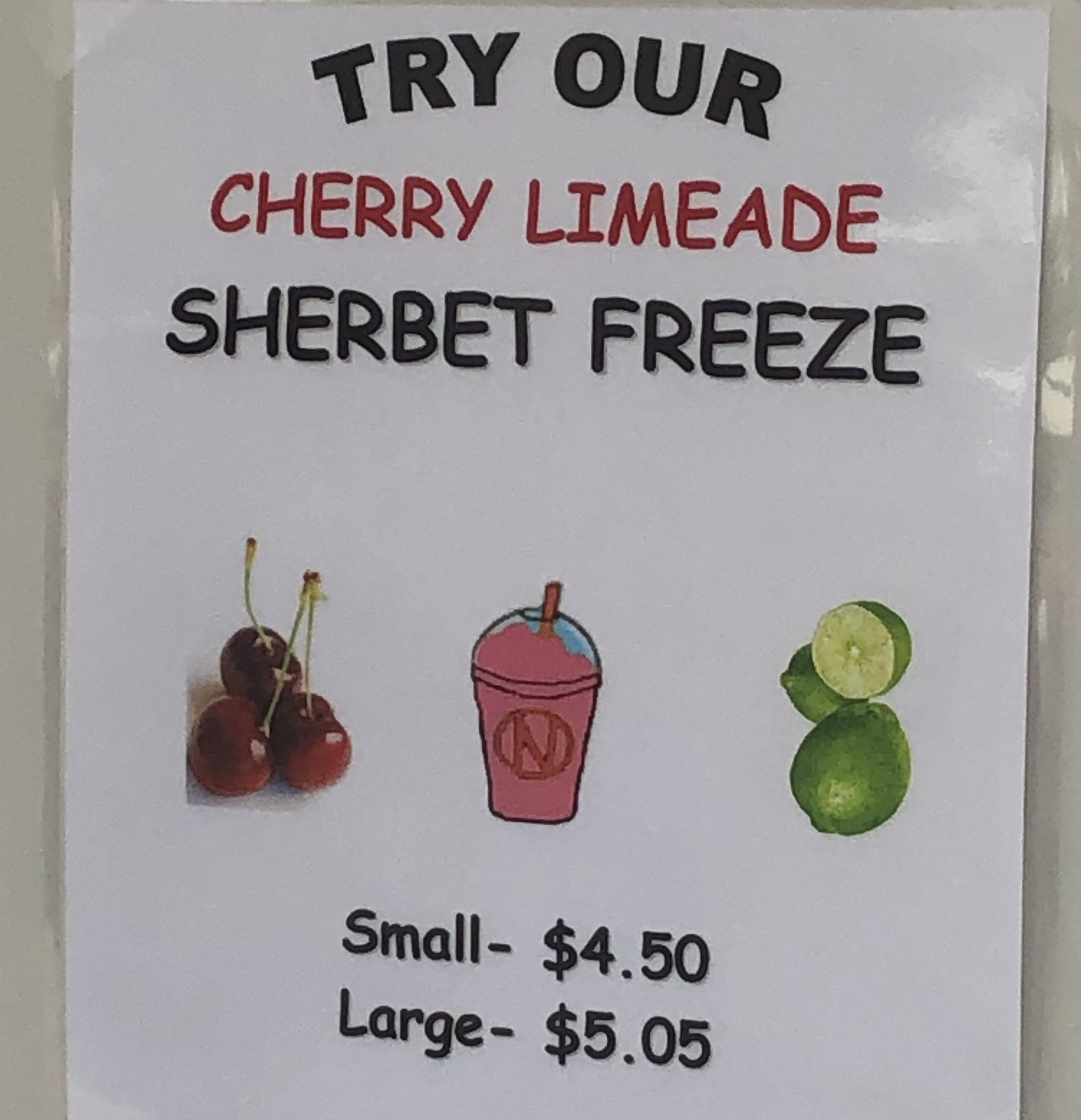 Slushies at my local icecream shop! They have been doing this for years