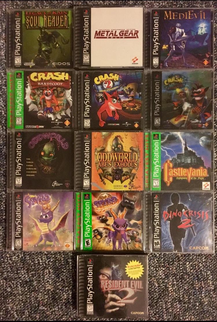 All my PSX games I’ve had since ‘98 or 99. psx
