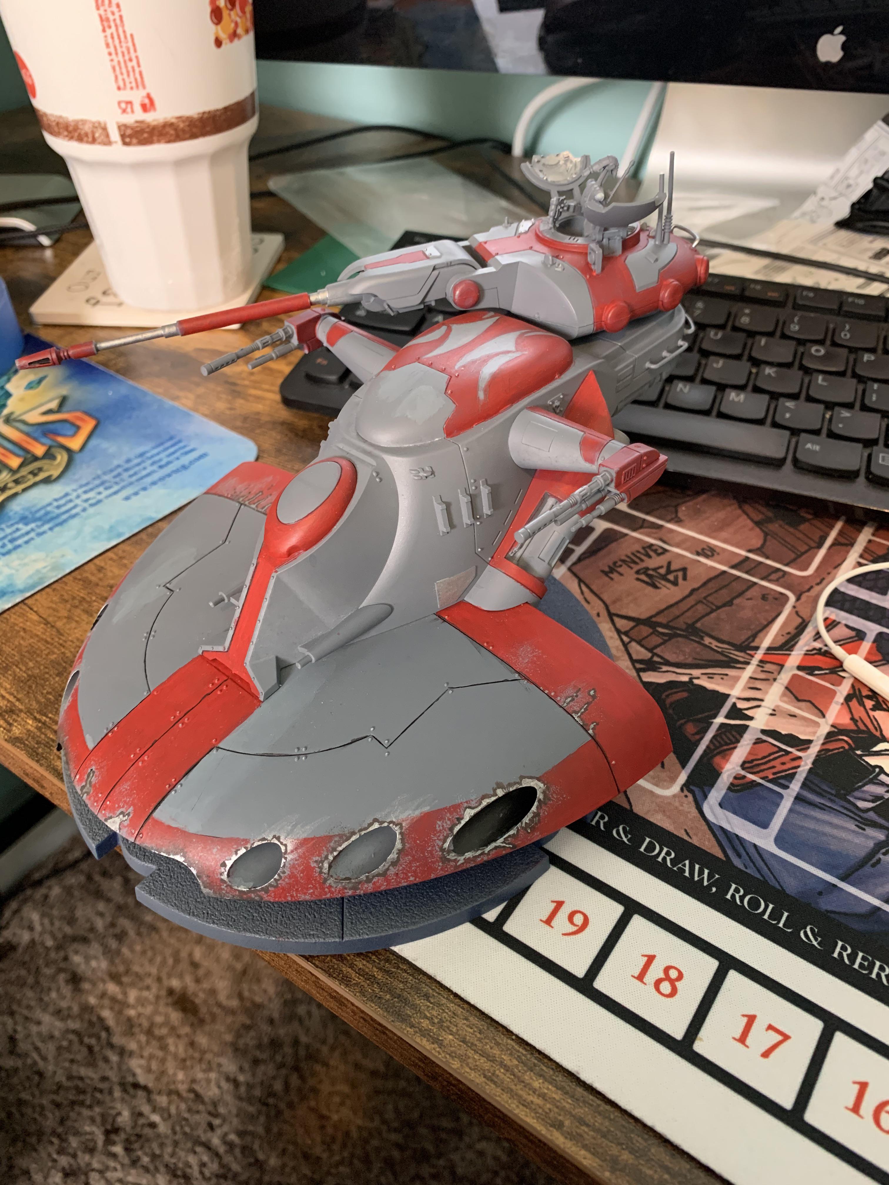 WIP on one of my AAT tanks for Star Wars legion. This thing is a