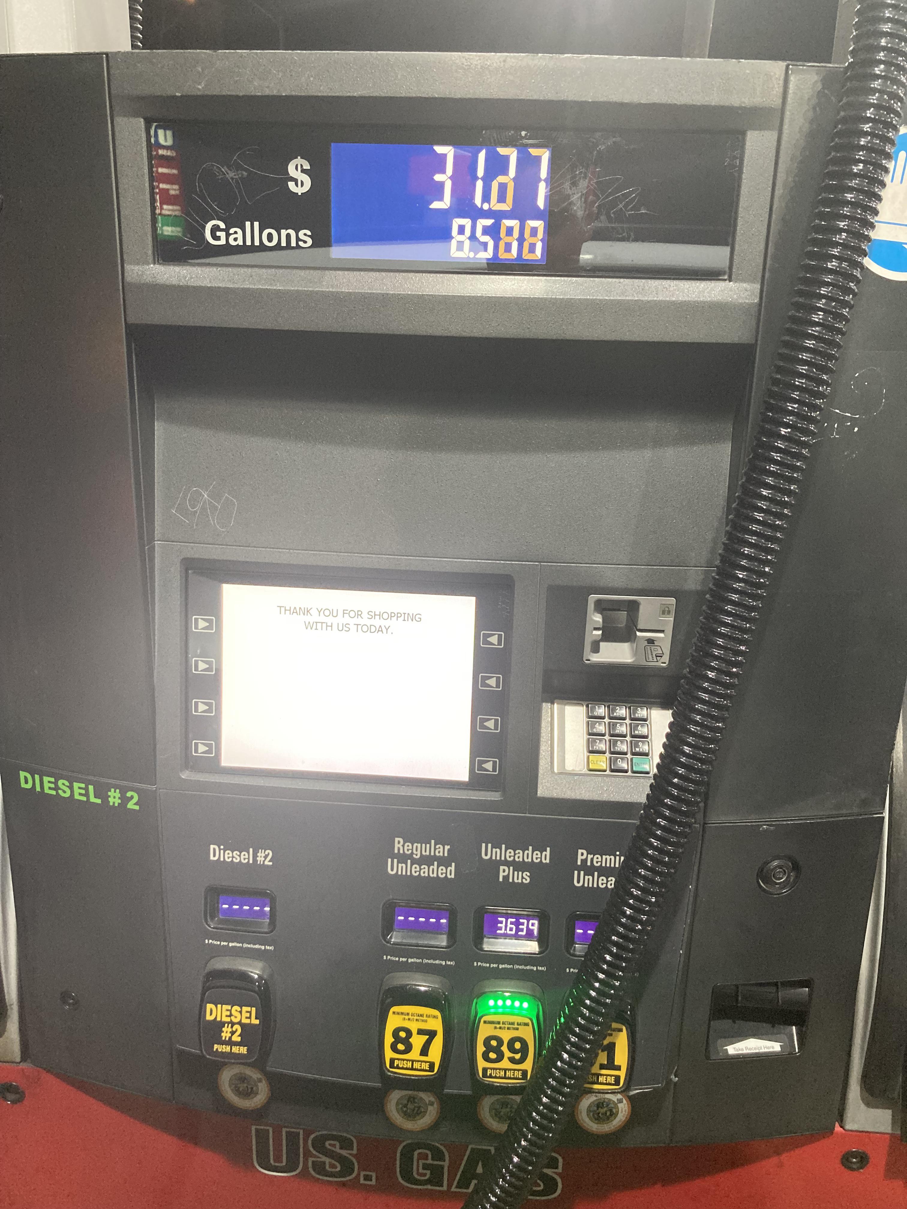 US GAS in Escondido on 5th ave is 3.65 a gallon r/northcounty