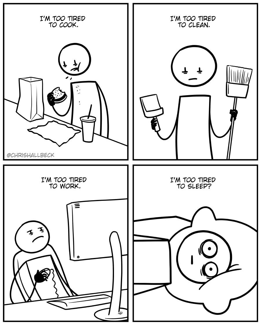 Too tired. r/cfs