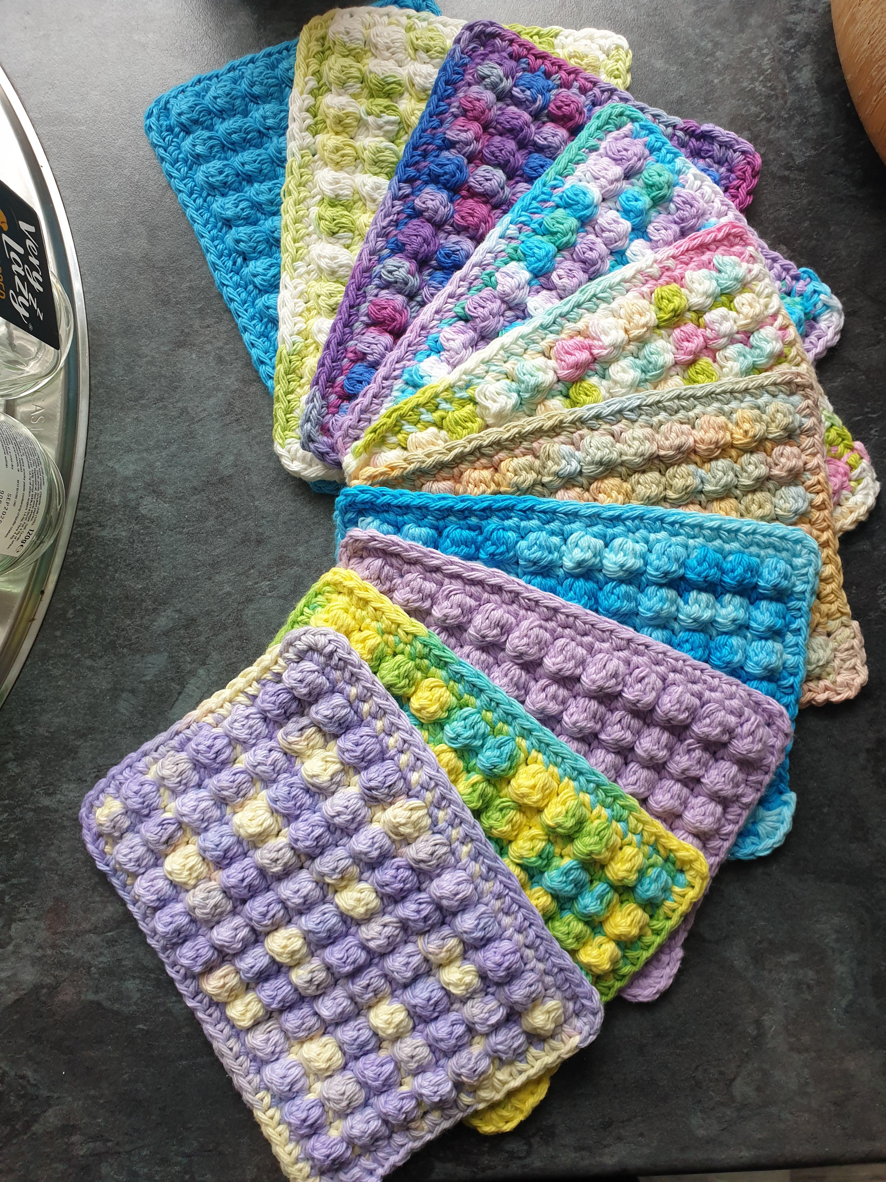 Crocheted 100 cotton dishcloths I've been making. r/ZeroWaste