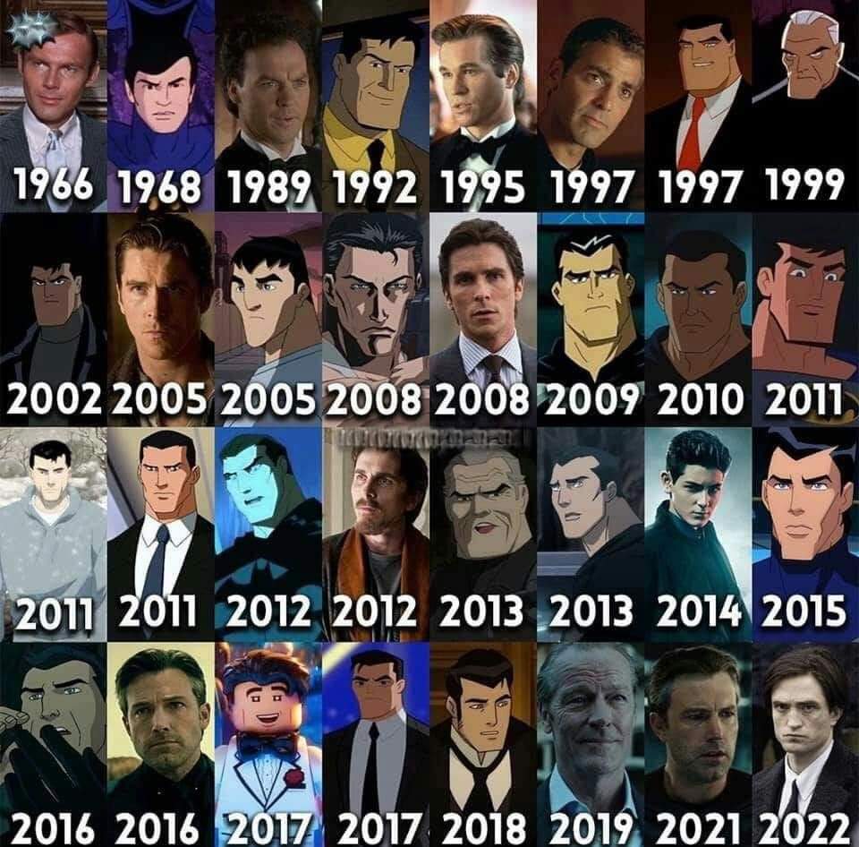 OTHER Bruce Wayne over the years. r/DC_Cinematic