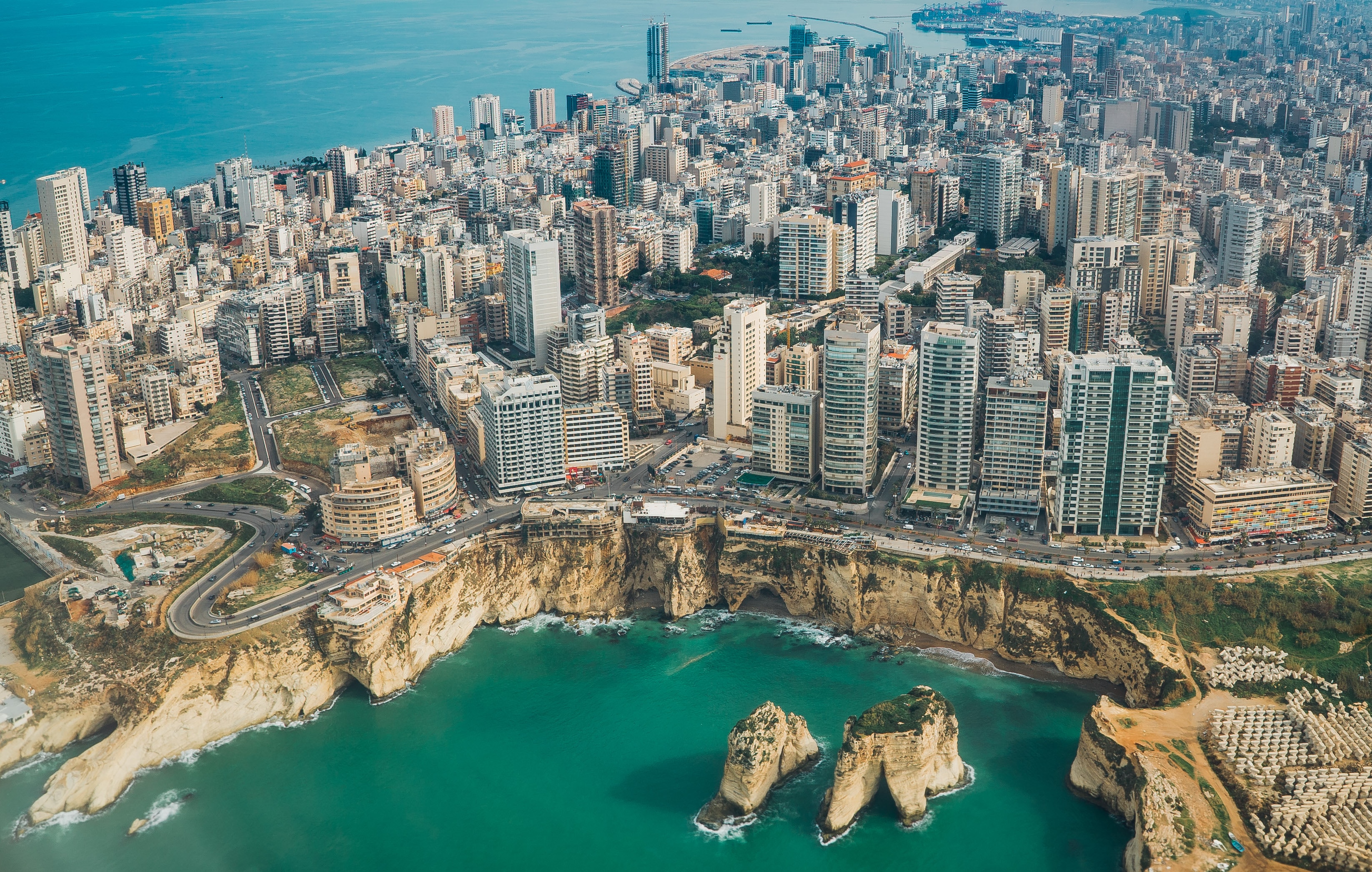 Beirut, Lebanon (Photo credit to Piotr Chrobot) r/CityPorn