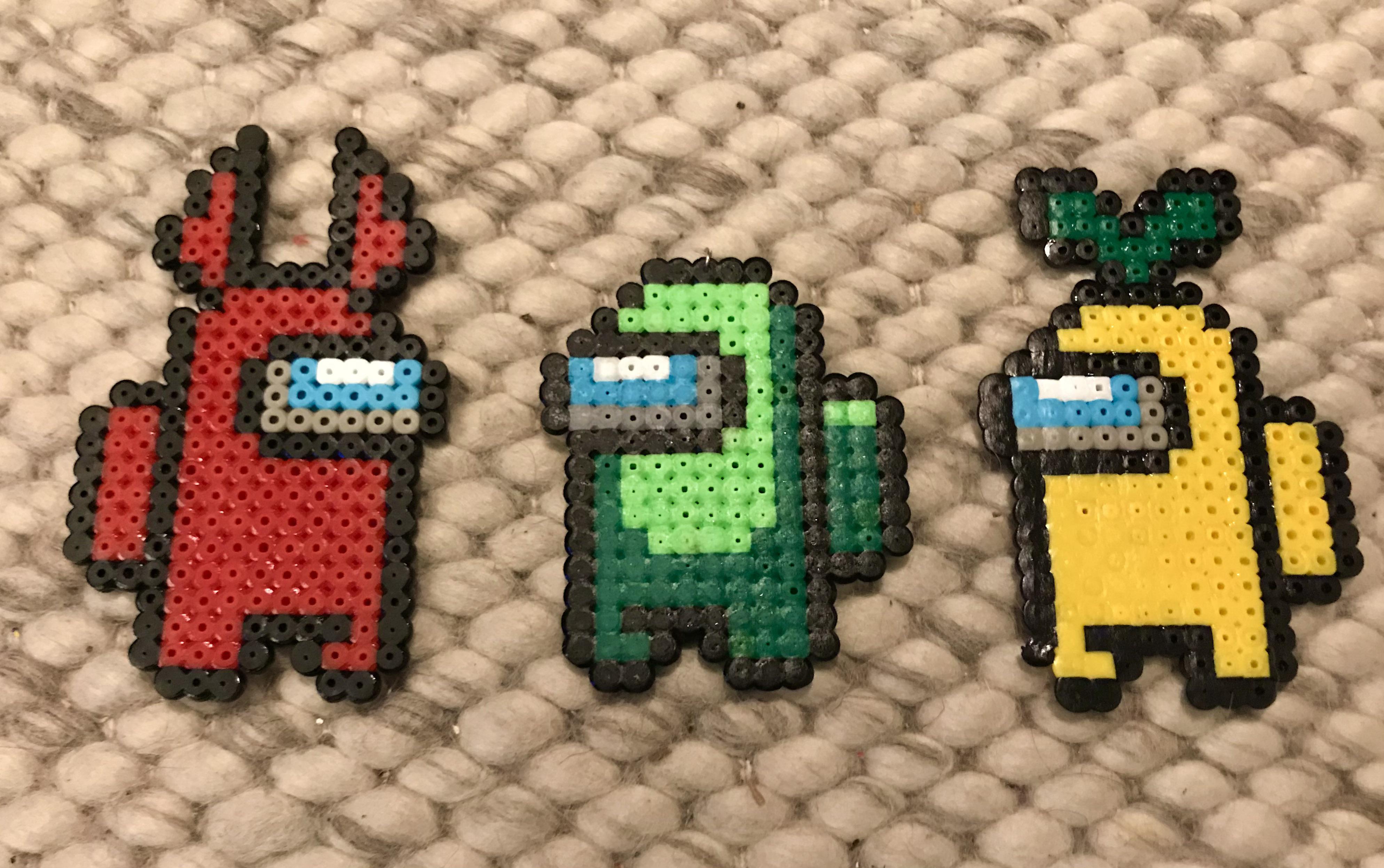 I made some Among us Hama beads r/AmongUs