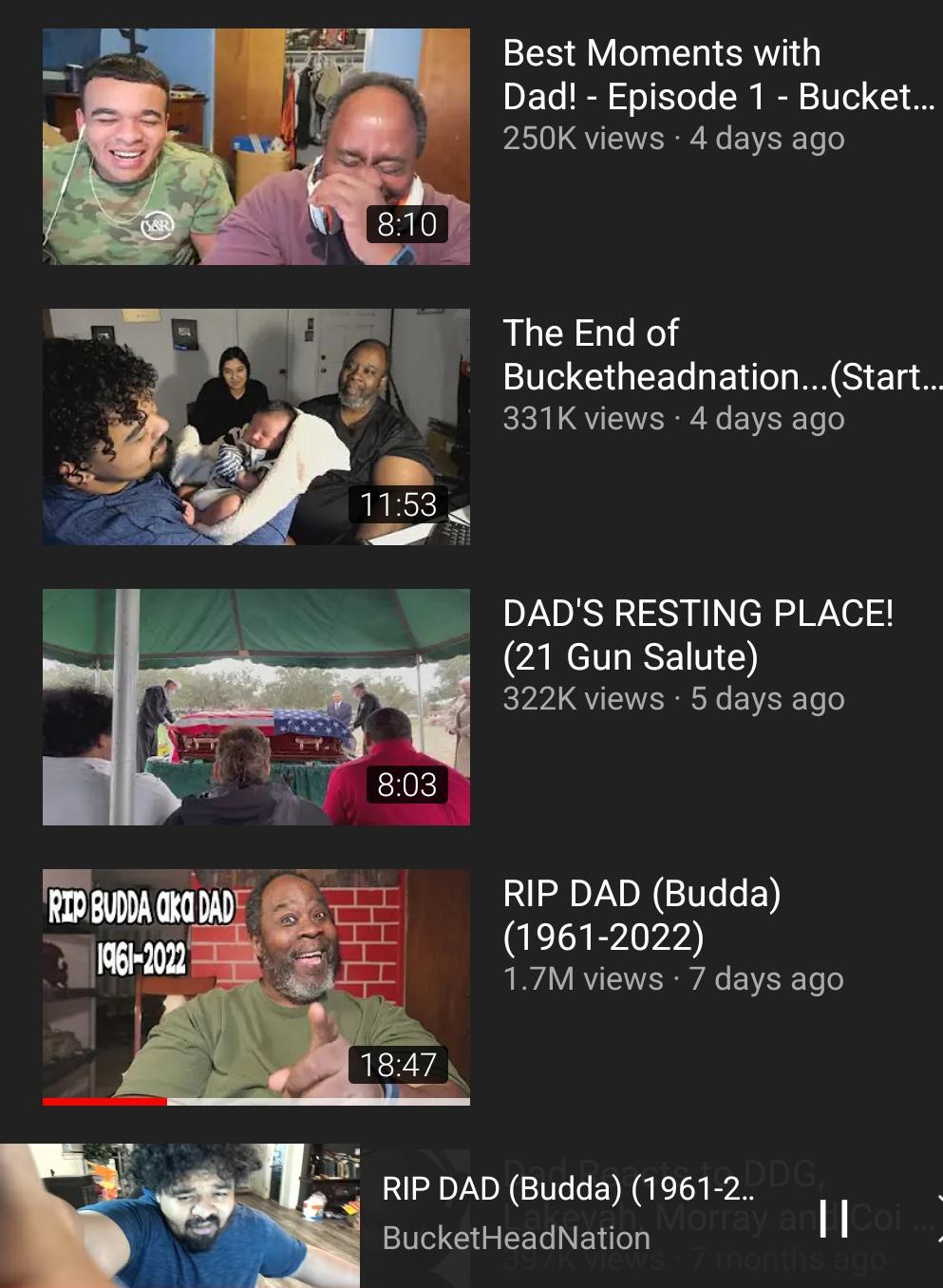 Damn man... RIP Dad from Bucketheadnation's music reaction youtube channel. r/rap
